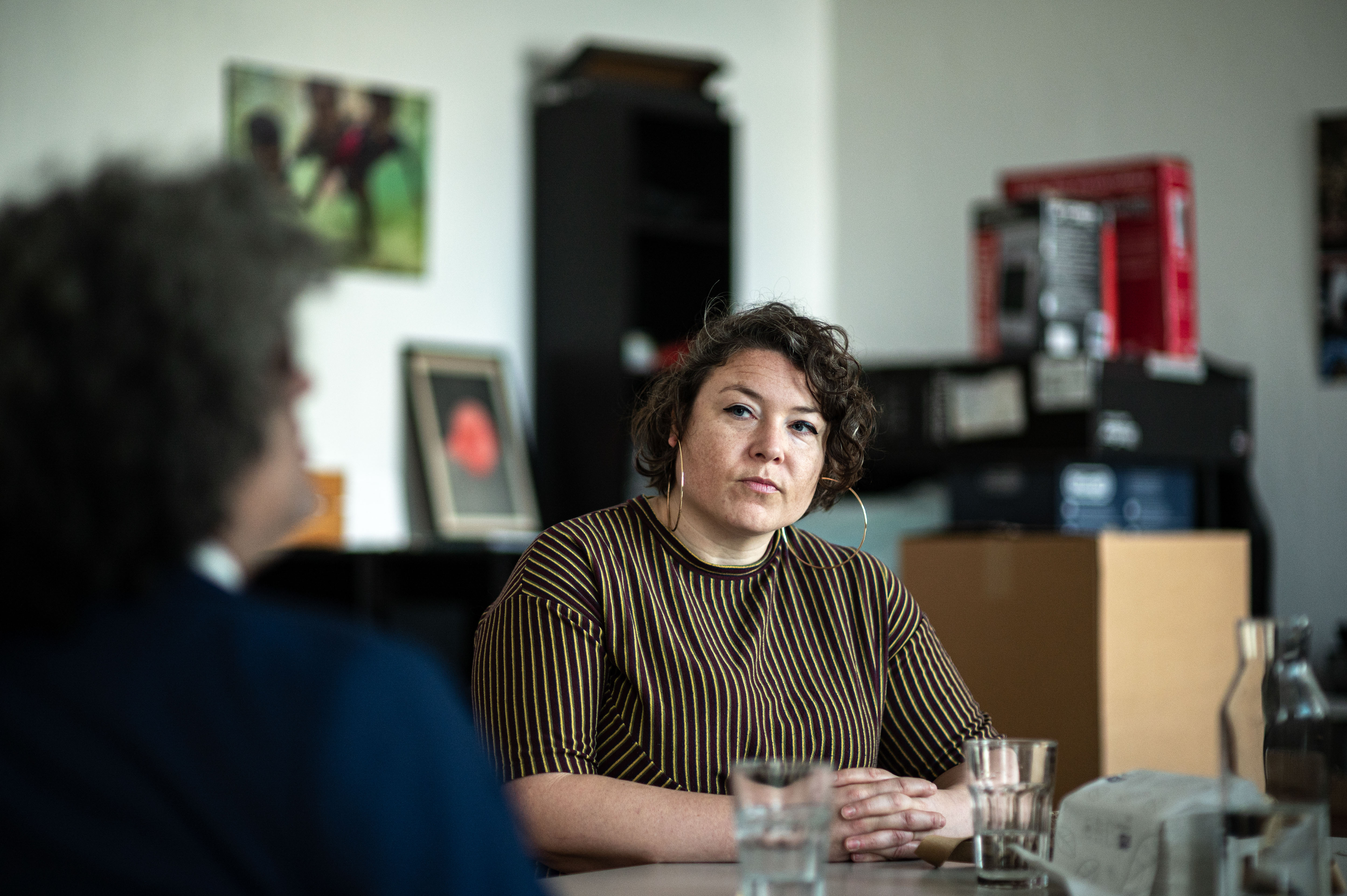 “We are interested in the musical history of Beirut. We write about it, we research it, and it also comes out in the records we play.” – Natalie Shooter. ©Denis Vėjas