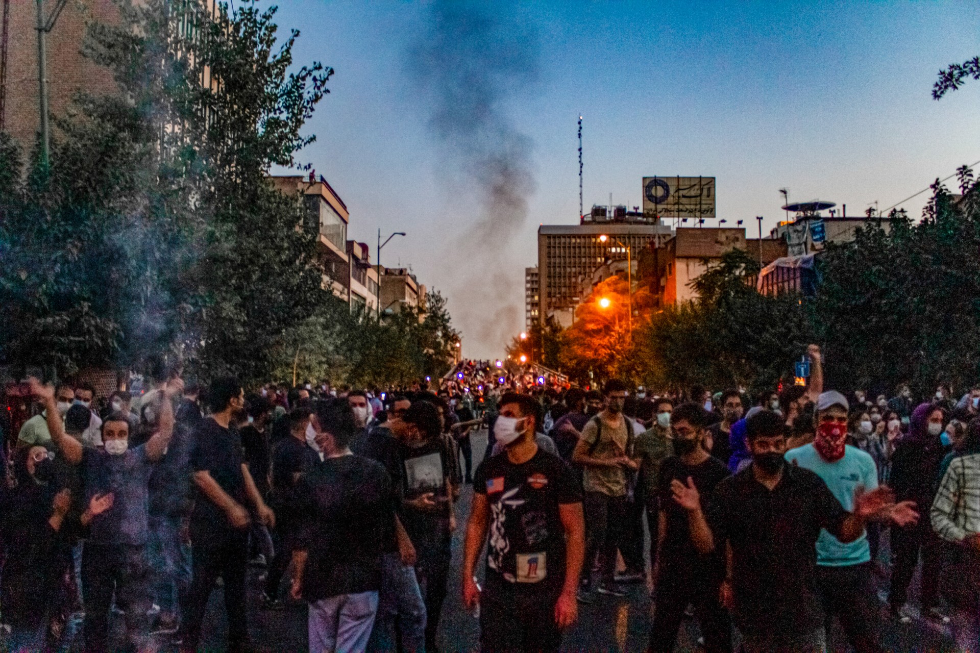 Protesters in Tehran. ©Middle East Images
