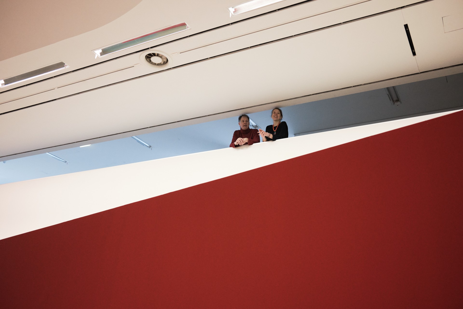 Artist Edwin Zwakman and scholar Eglė Murauskaitė at the National Art Gallery in Vilnius. ©Karolis Pilypas Liutkevičius