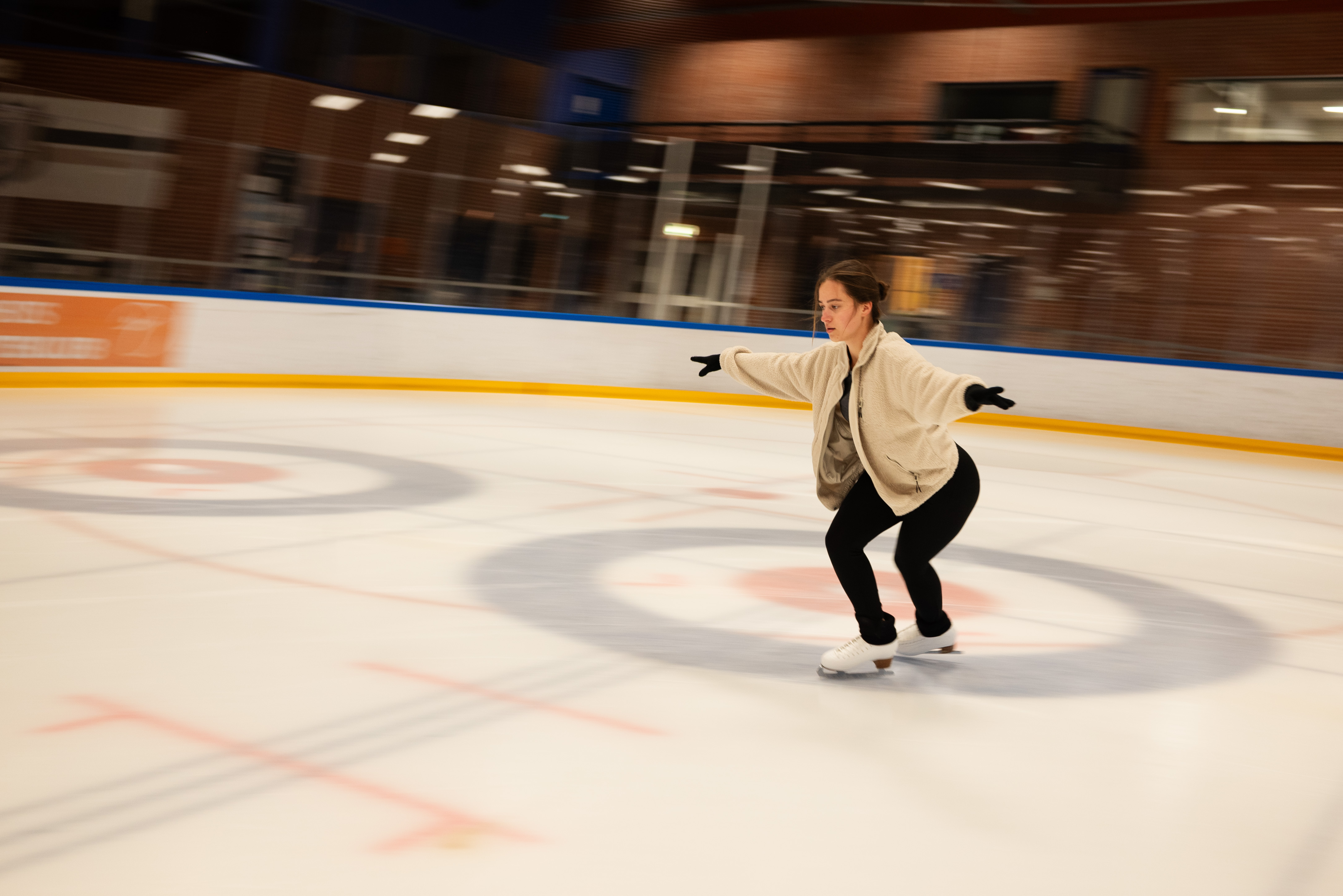 Aleksandra during skating practice. ©Julija Stankevičiūtė