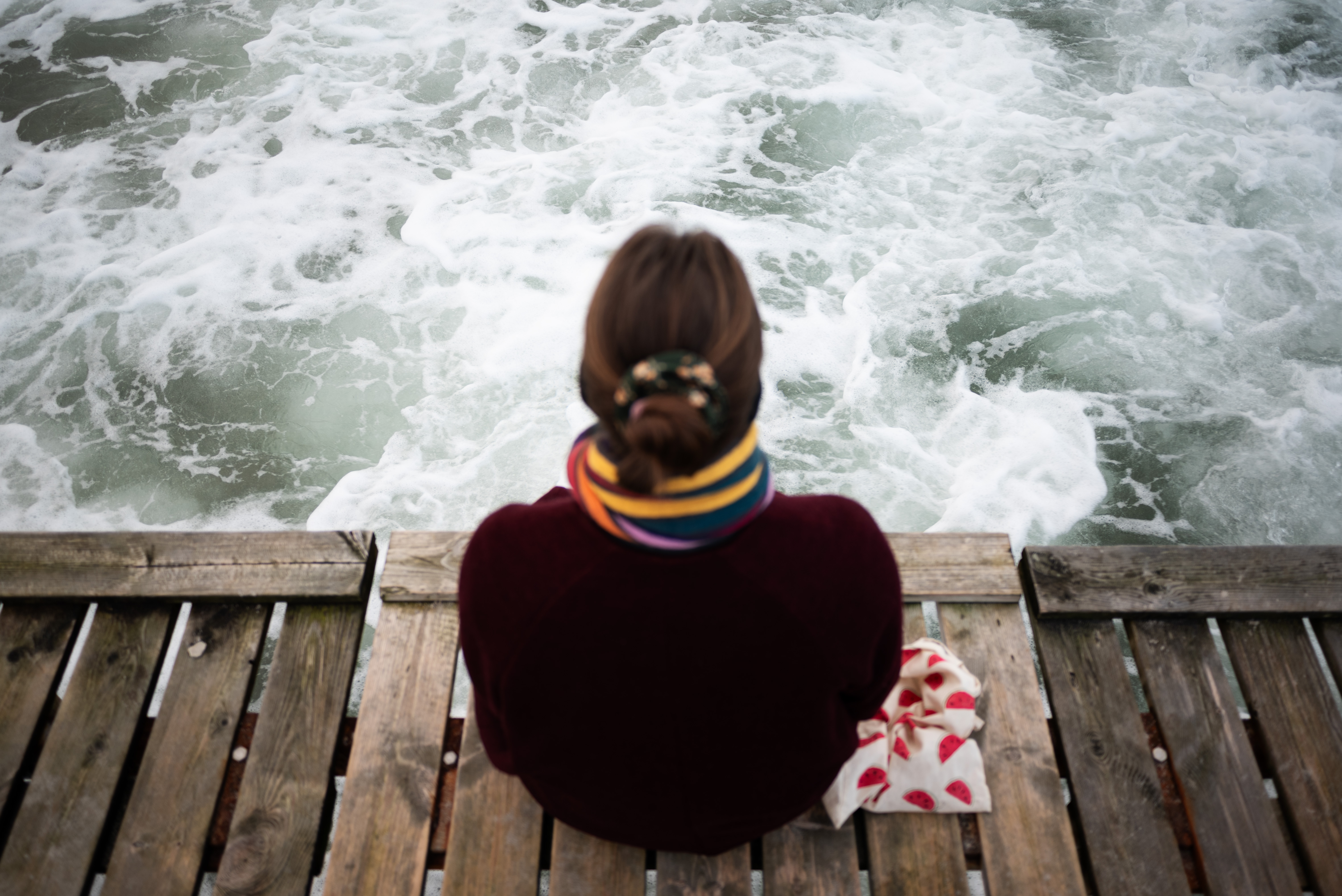 Aleksandra says that the sea helps wash away bad thoughts. ©Julija Stankevičiūtė