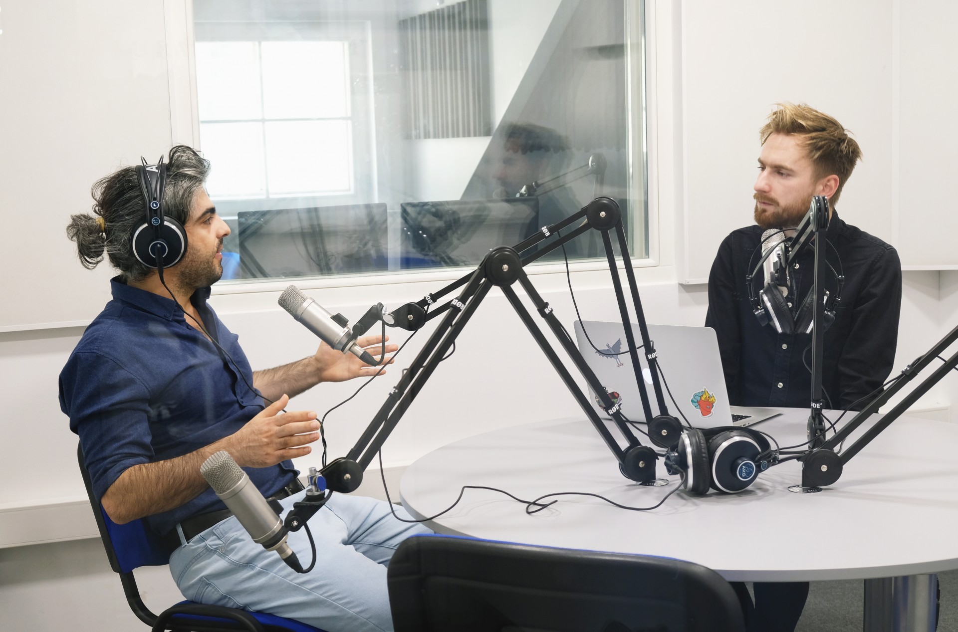 Feras Fayyad in Vilnius, interviewed by Karolis Vyšniauskas ©Justė Urbonavičiūtė