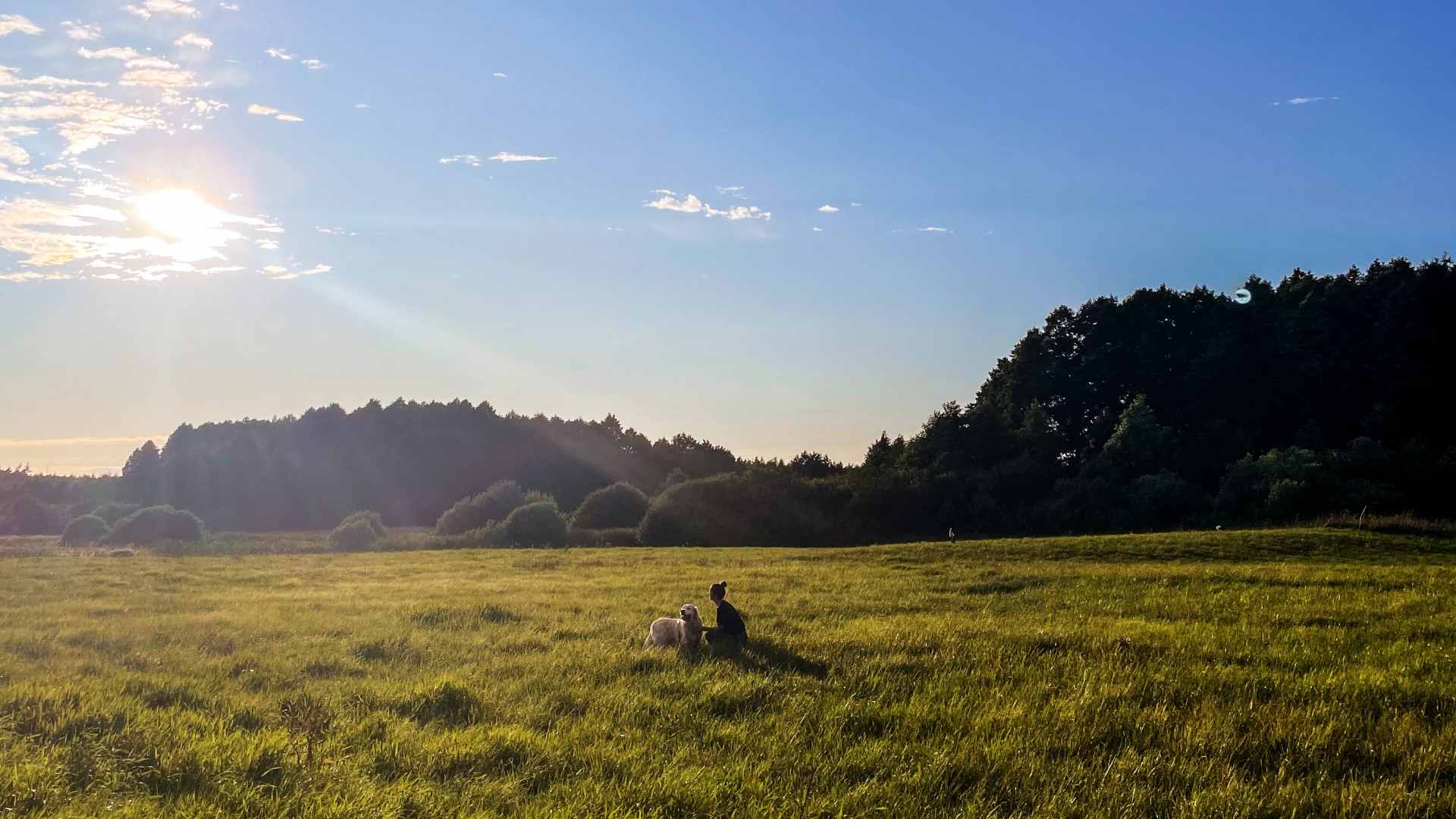 Author’s sister in the meadows near Lake Onuškis. ©Author’s personal archive