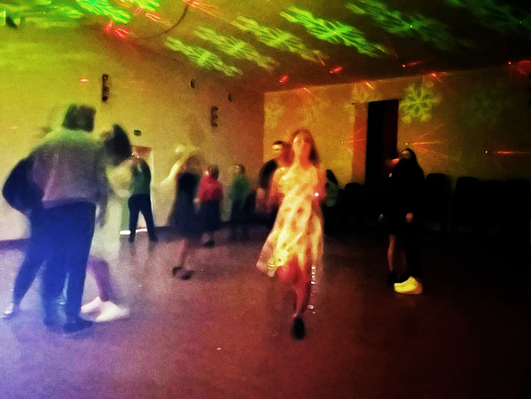 Disco at Onuškis school. ©Photography by pupil Erika