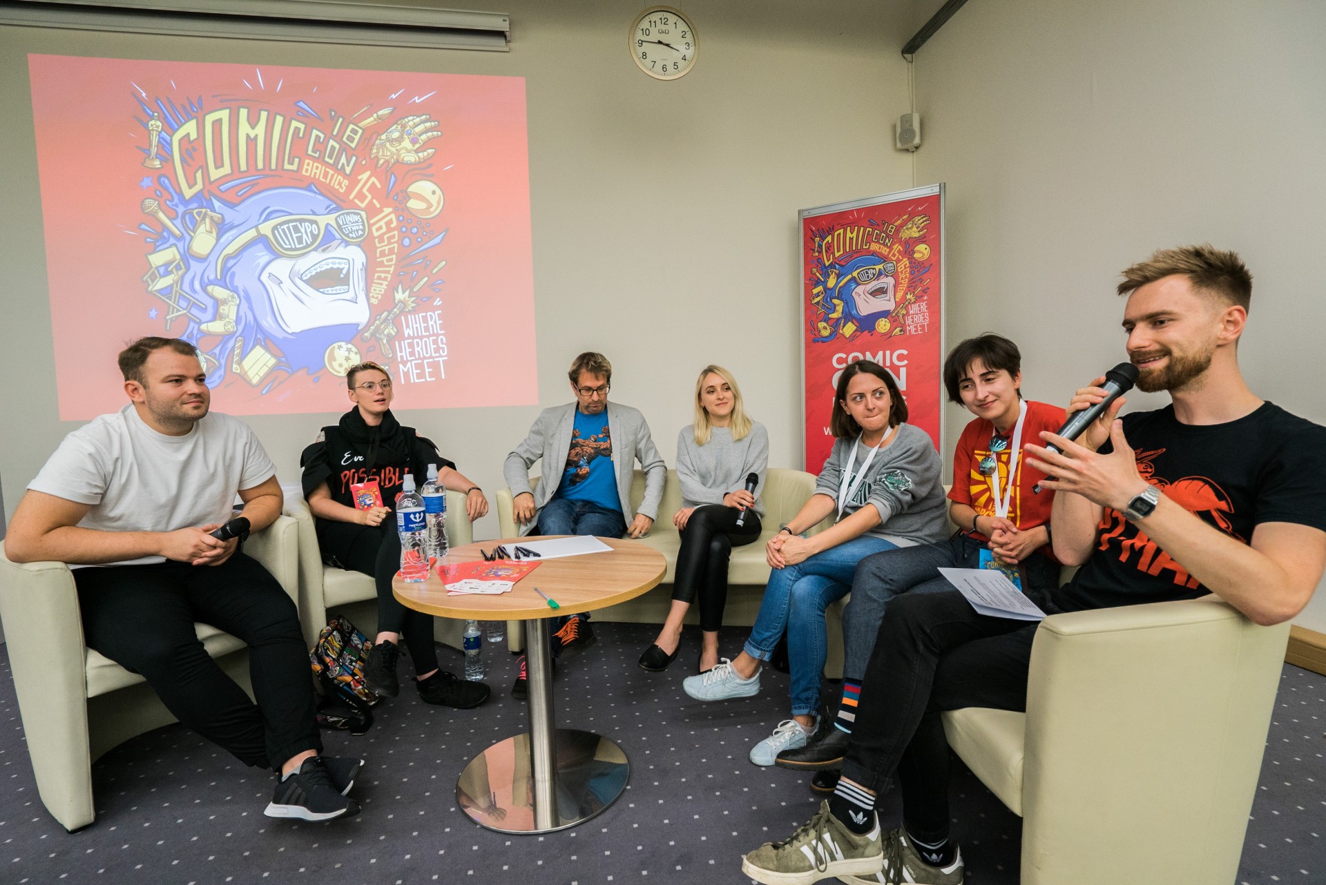 All the panelists preparing for the discussion. ©Mindaugas Drigotas
