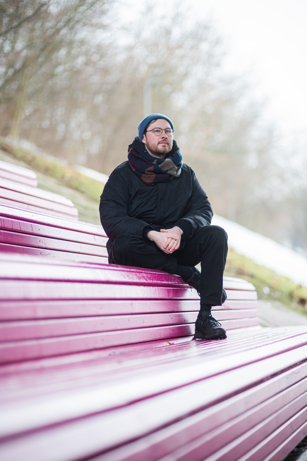 Sound designer Pavel Kirpikau came to Vilnius as a student of EHU – a Belarusian university based in Vilnius. Learning the Lithuanian language was a key decision for him to feel less of a foreigner in the city. ©Denis Vėjas