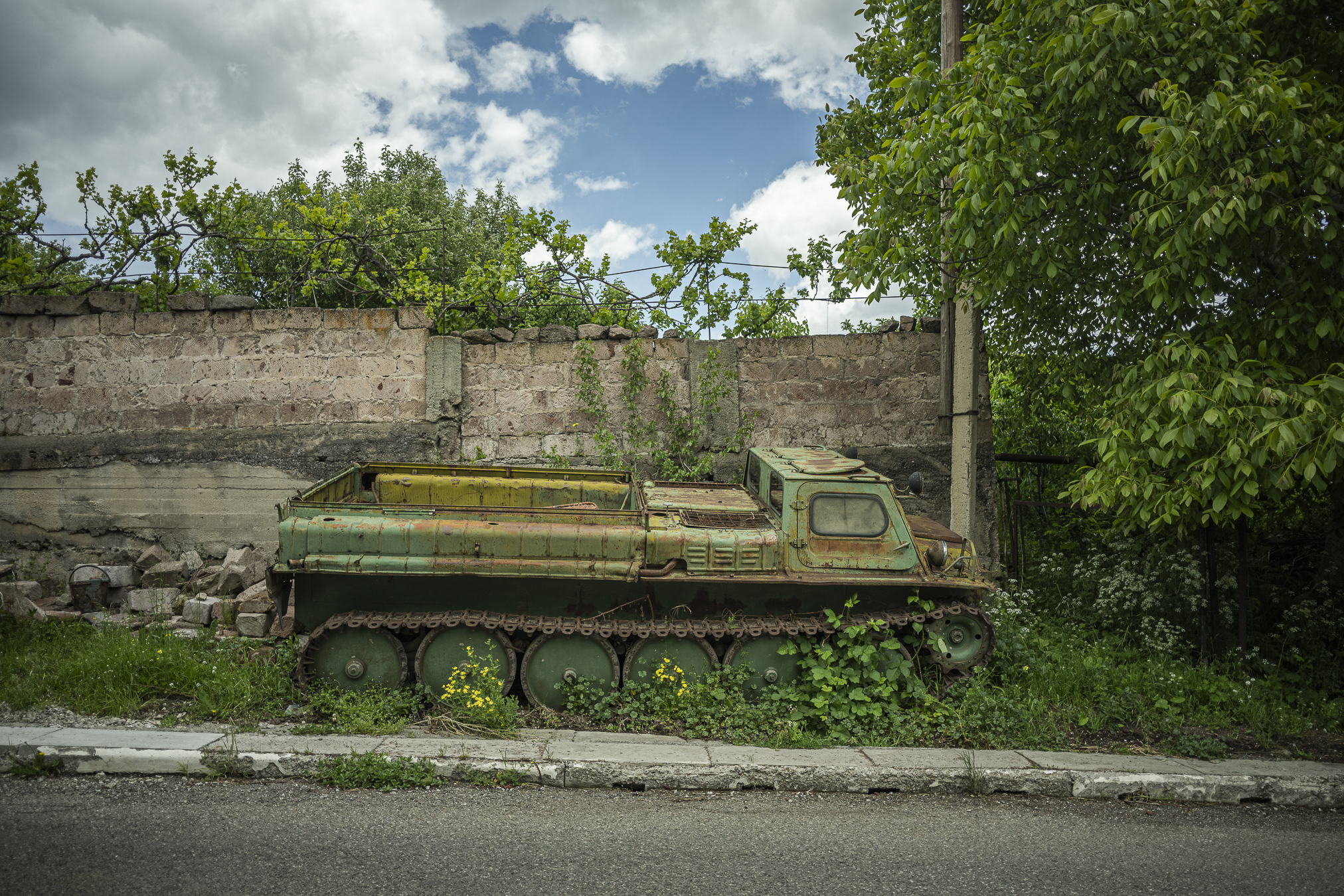 Abandoned military hardware in northern Armenia, in the region bordering Turkey. © Denis Vėjas
