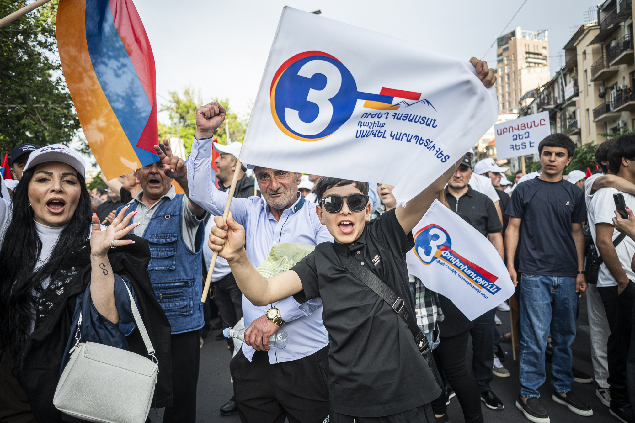 A rally of Samvel Karapetyan's Strong Armenia party in Yerevan. © Denis Vėjas