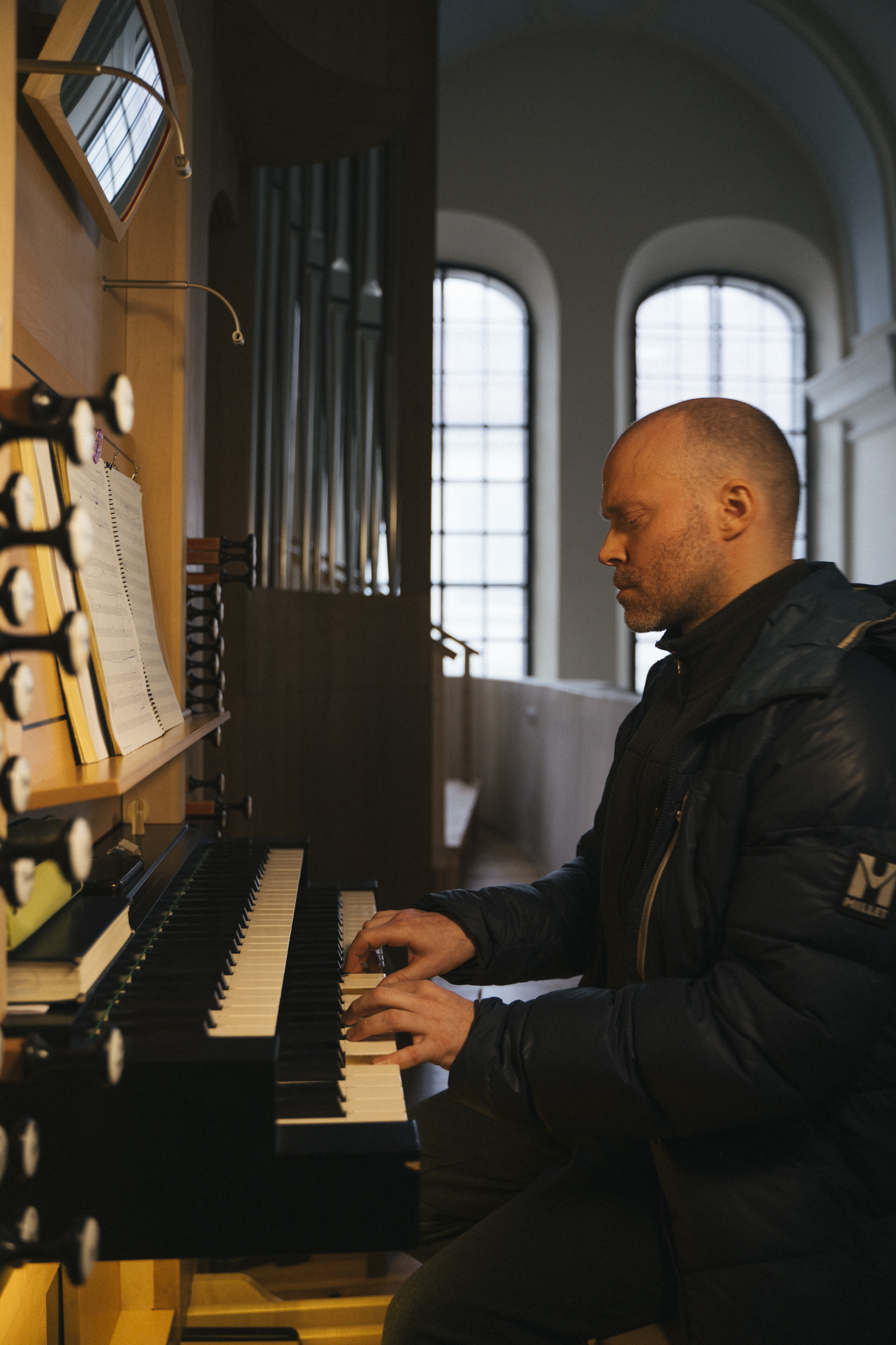 Romain C. Bertheau, a French composer and organist performing at Jauna Muzika 2026. ©Ilmė Vyšniauskaitė