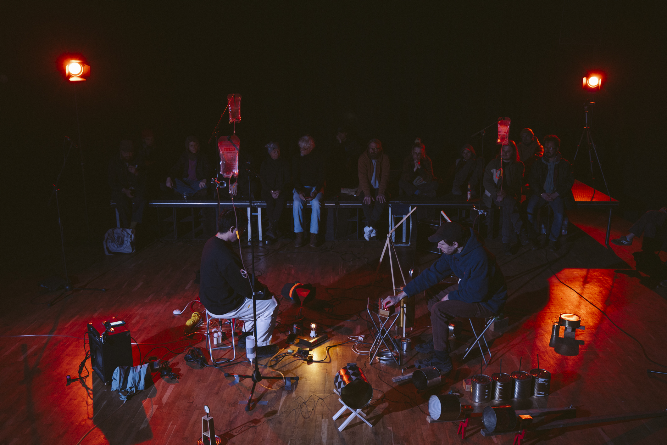 Takahiro Kawaguchi and Simonas Nekrošius at the closing performance of Jauna Muzika 2026. ©Ilmė Vyšniauskaitė