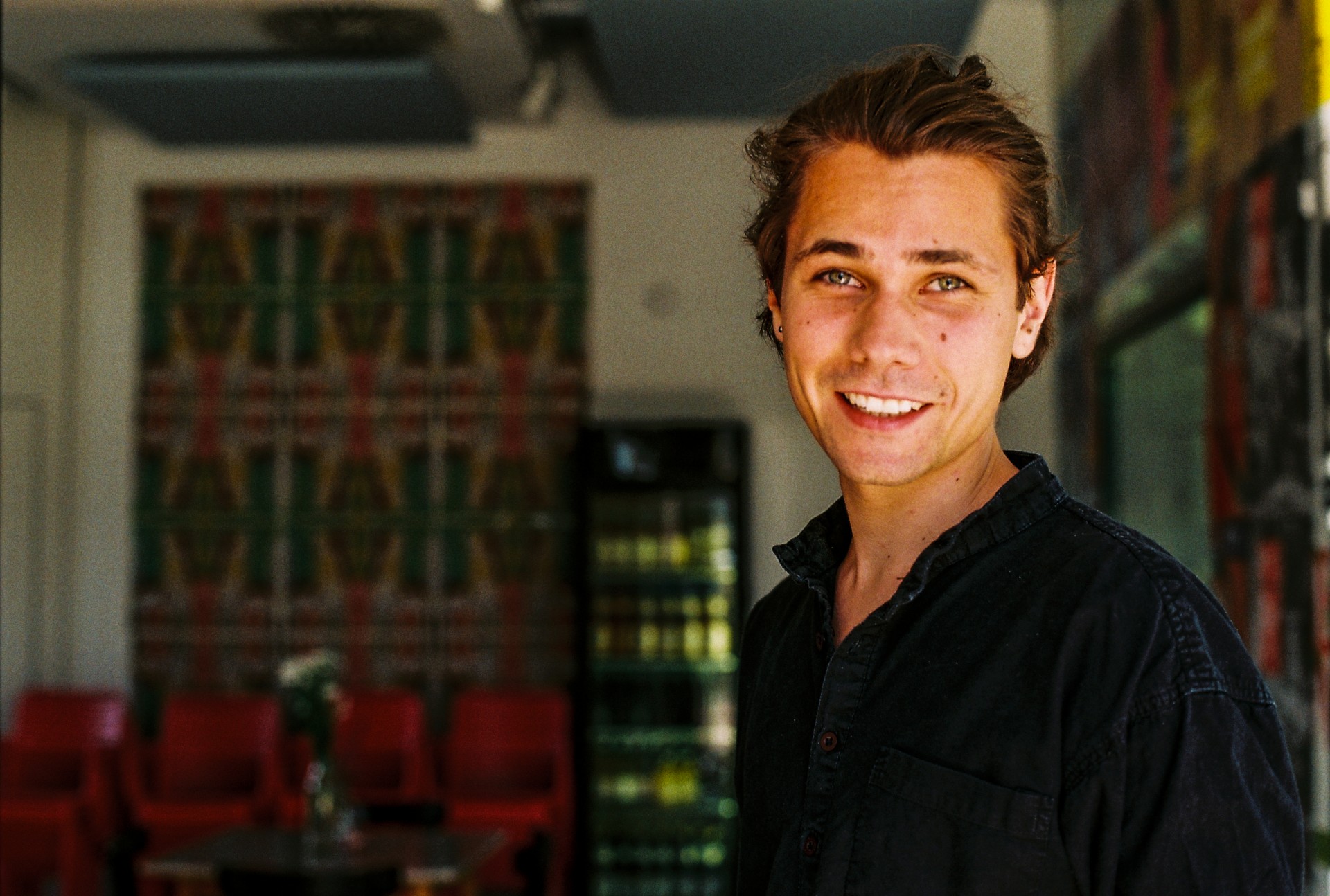 Philipp lives in a self-organized cooperative house and runs a cafe 