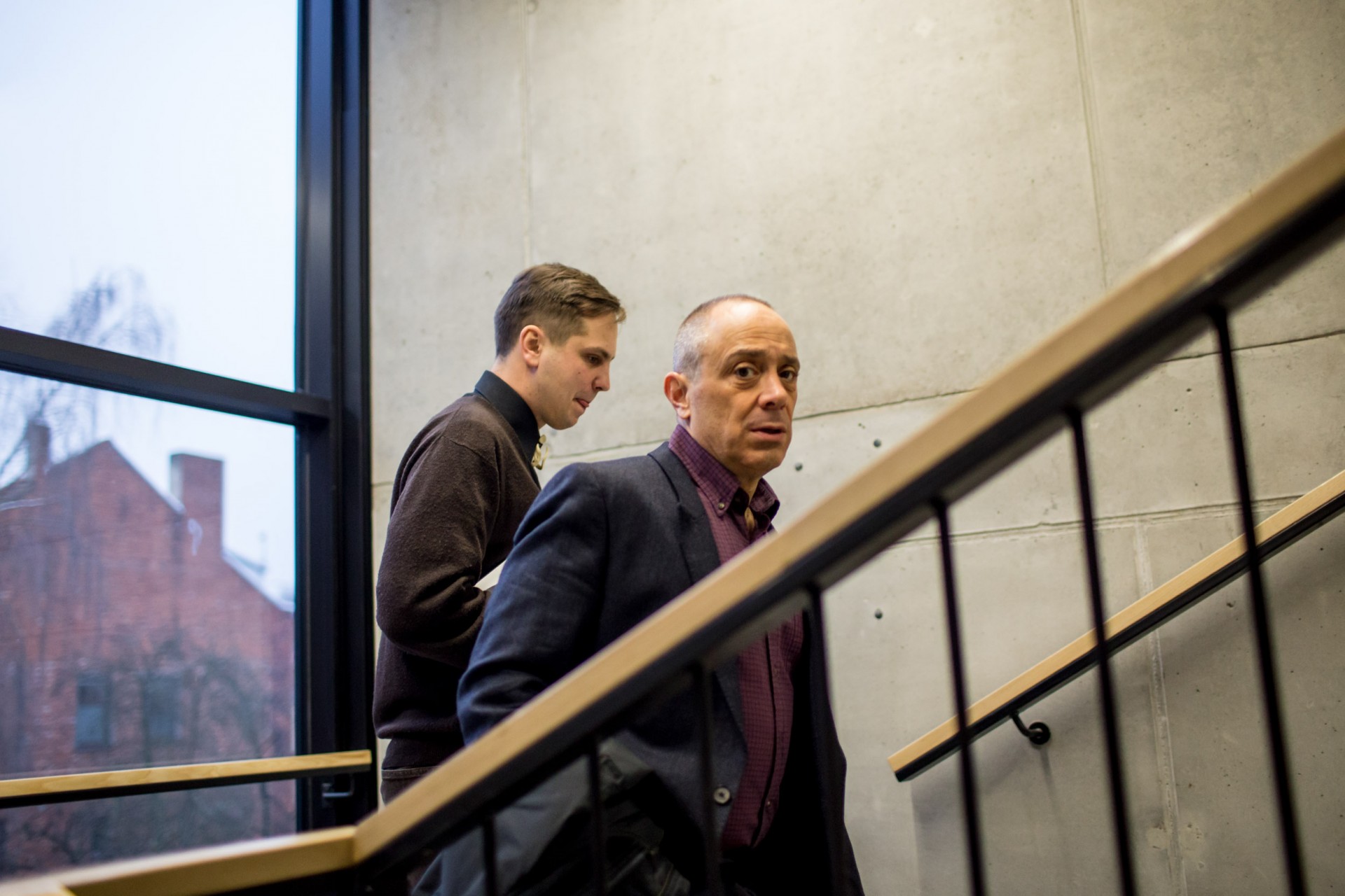 Journalist Artūras Morozovas and a senior editor of Radio Free Europe Brian Whitmore