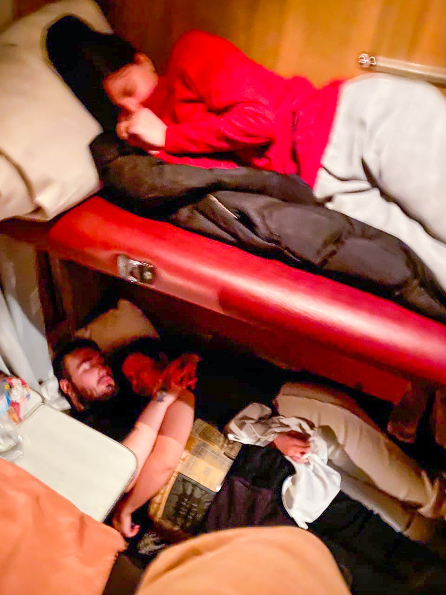 The train was crowded, there was free space only in some of its carriages.