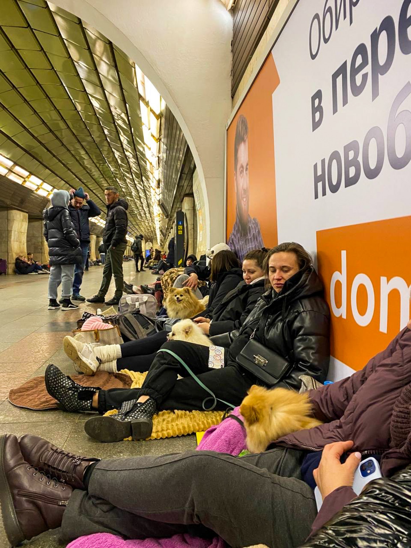 For two days Vlada and her friends were sheltering in the Central Metro Station in Kyiv.