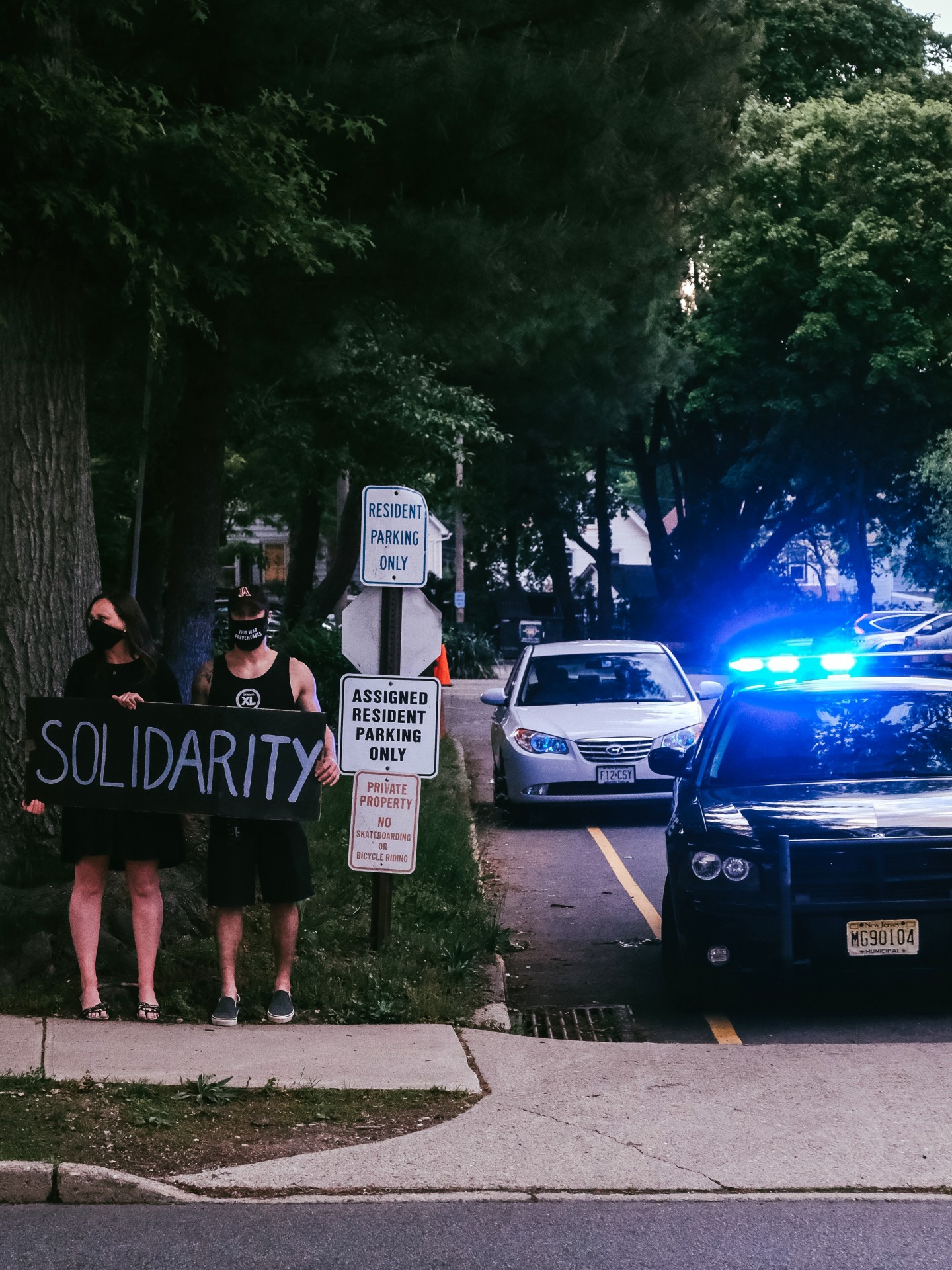 Black Lives Matter solidarity event in Morristown, New Jersey ©Giedrius Paulauskas