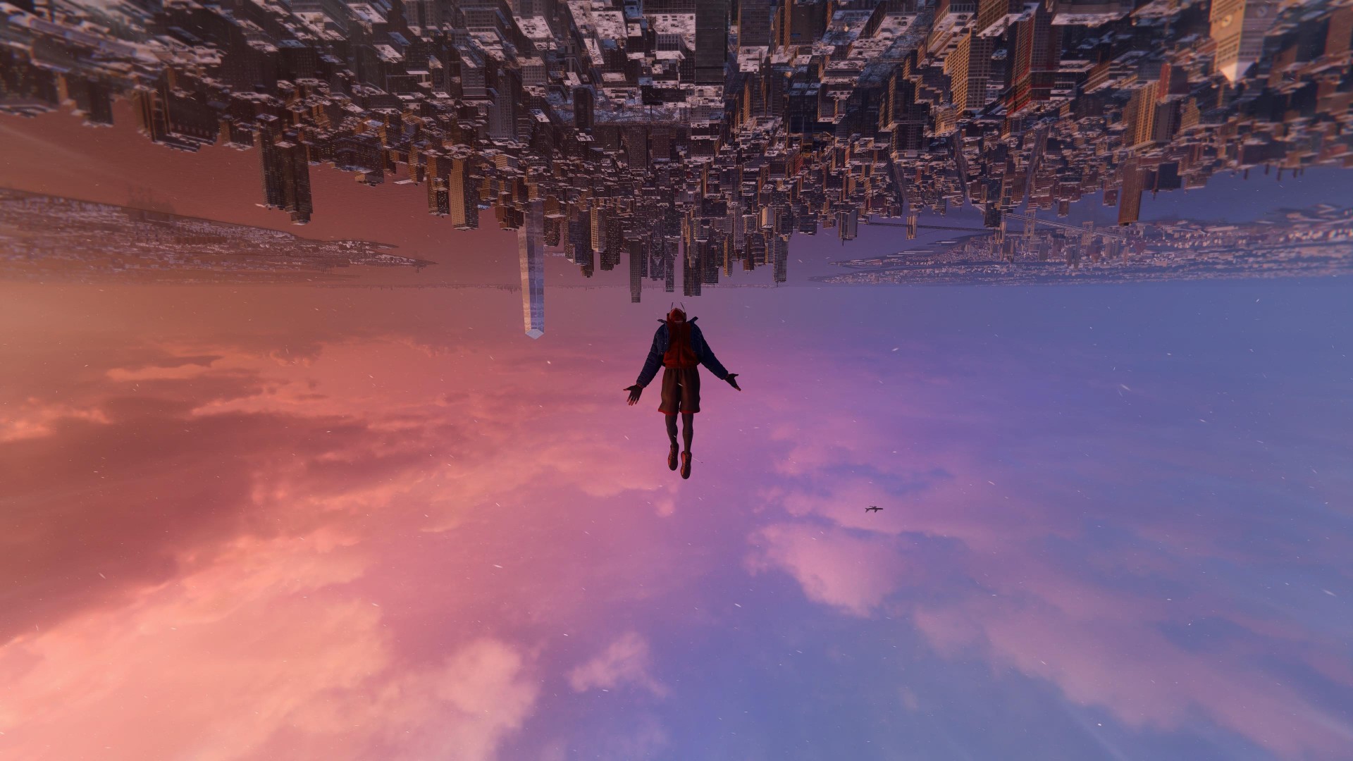 Žaidimas „Spider-Man: Miles Morales“. Iš teksto „Kaip eskapizmą įveikė 2020-ųjų realybė. „PlayStation 5“ ir mano išgyvenimai žaidimuose“. Karolis Pilypas Liutkevičius pasakoja apie šio kadro užkulisius: „Nemažai didelį biudžetą turinčių žaidimų šiais laikais išleidžiami su puikiais fotografijos režimais – „Photo Modes“. Tai reiškia, kad žaidžiant galima sustabdyti veiksmą, pasukti kamerą, reguliuoti jos diafragmą, kartais net keisti šviesą ar pridėti papildomų šviesos šaltinių. Man kaip fotografui tai yra labai malonus žaidimas žaidime, kuriuo pasinaudojęs ir padariau šį kadrą“. ©Karolis Pilypas Liutkevičius