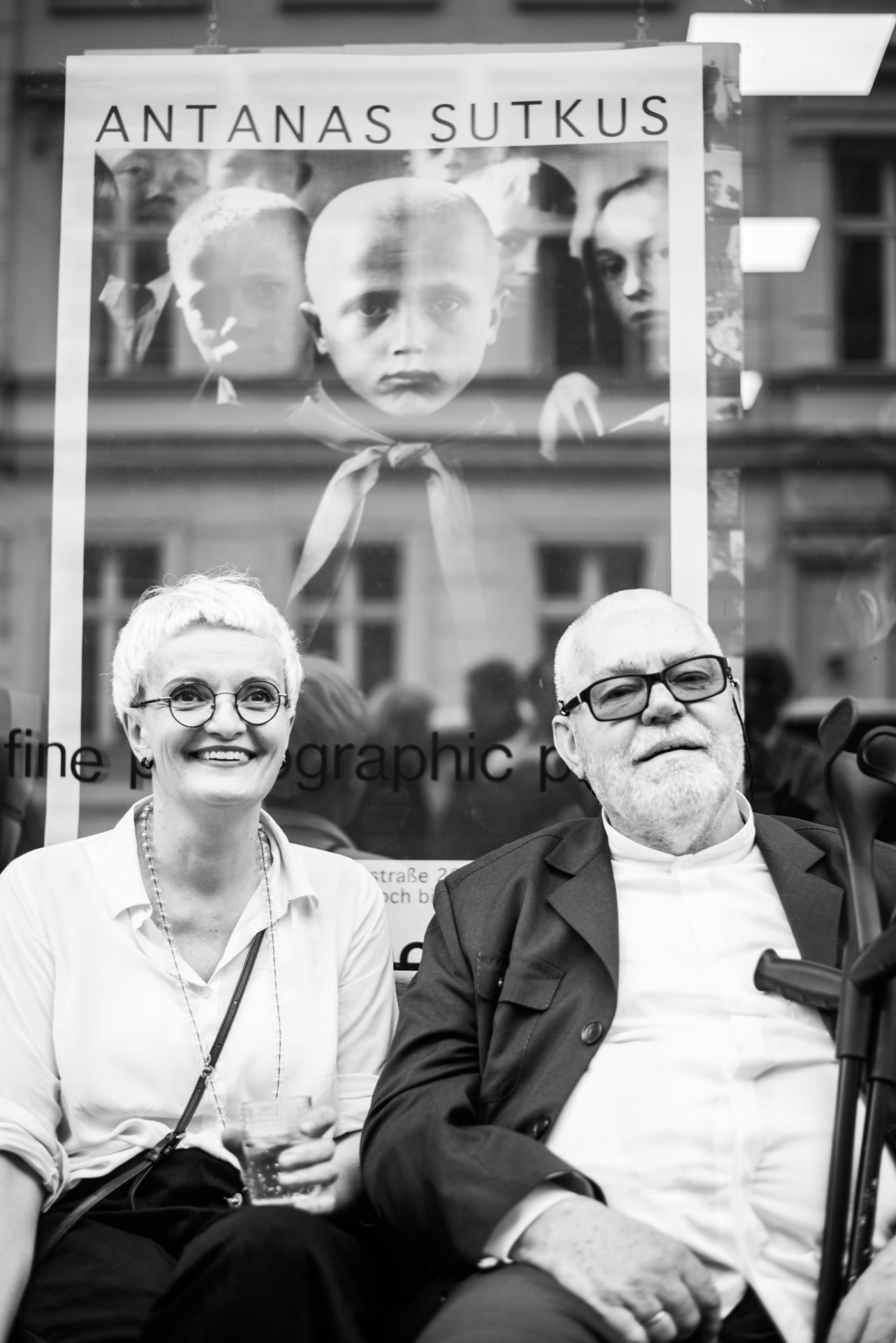 Antanas Sutkus ir Rima Sutkienė parodos atidaryme Berlyne. ©Berta Tilmantaitė
