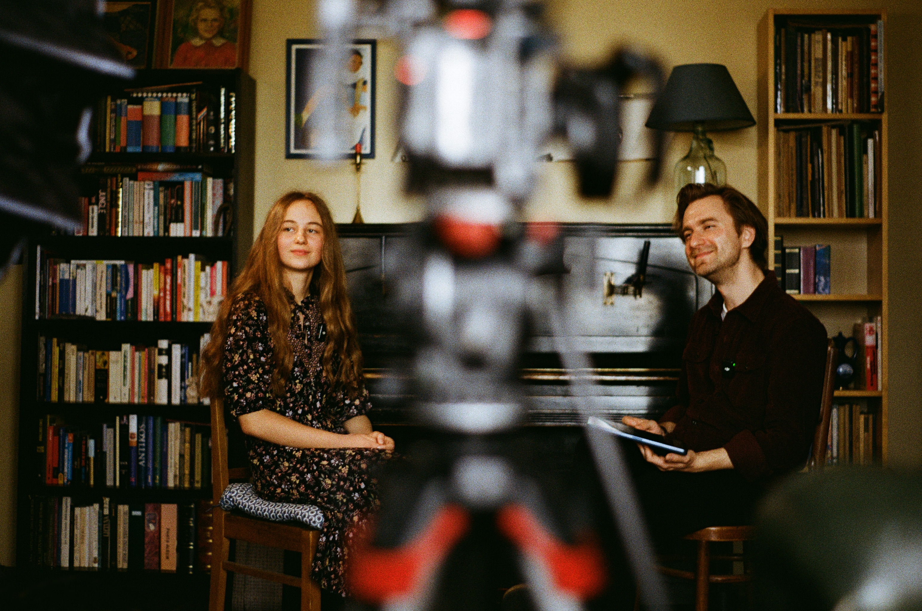 Barbora Matuzaitė ir Karolis Vyšniauskas, minutės prieš interviu. ©Justė Urbonavičiūtė