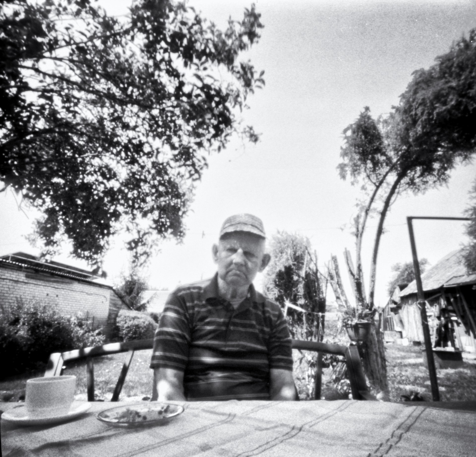Pinhole kamera padarytas Benjamino portretas. ©Mindaugas Černeckas