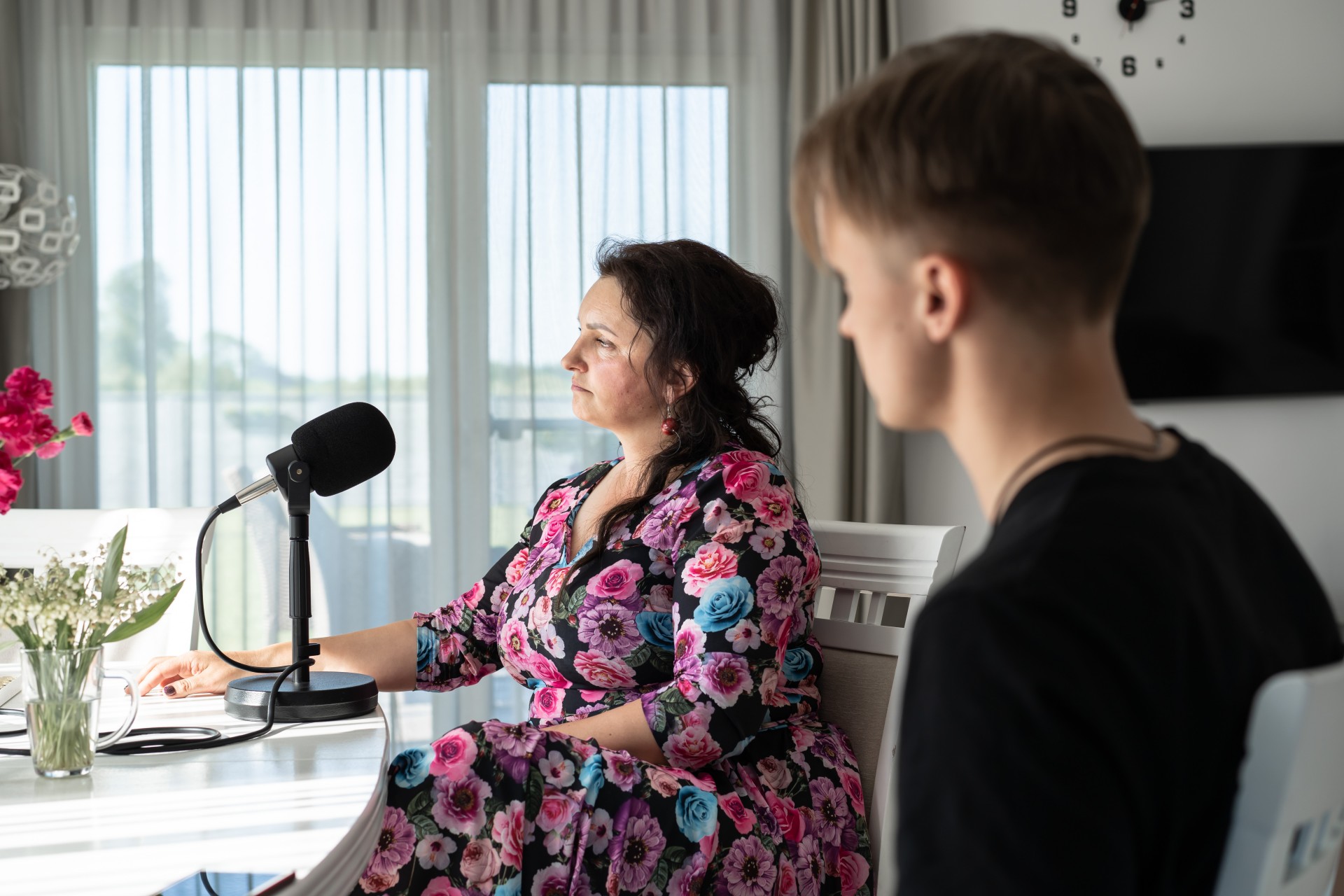Hario mama Vaida prieš interviu.