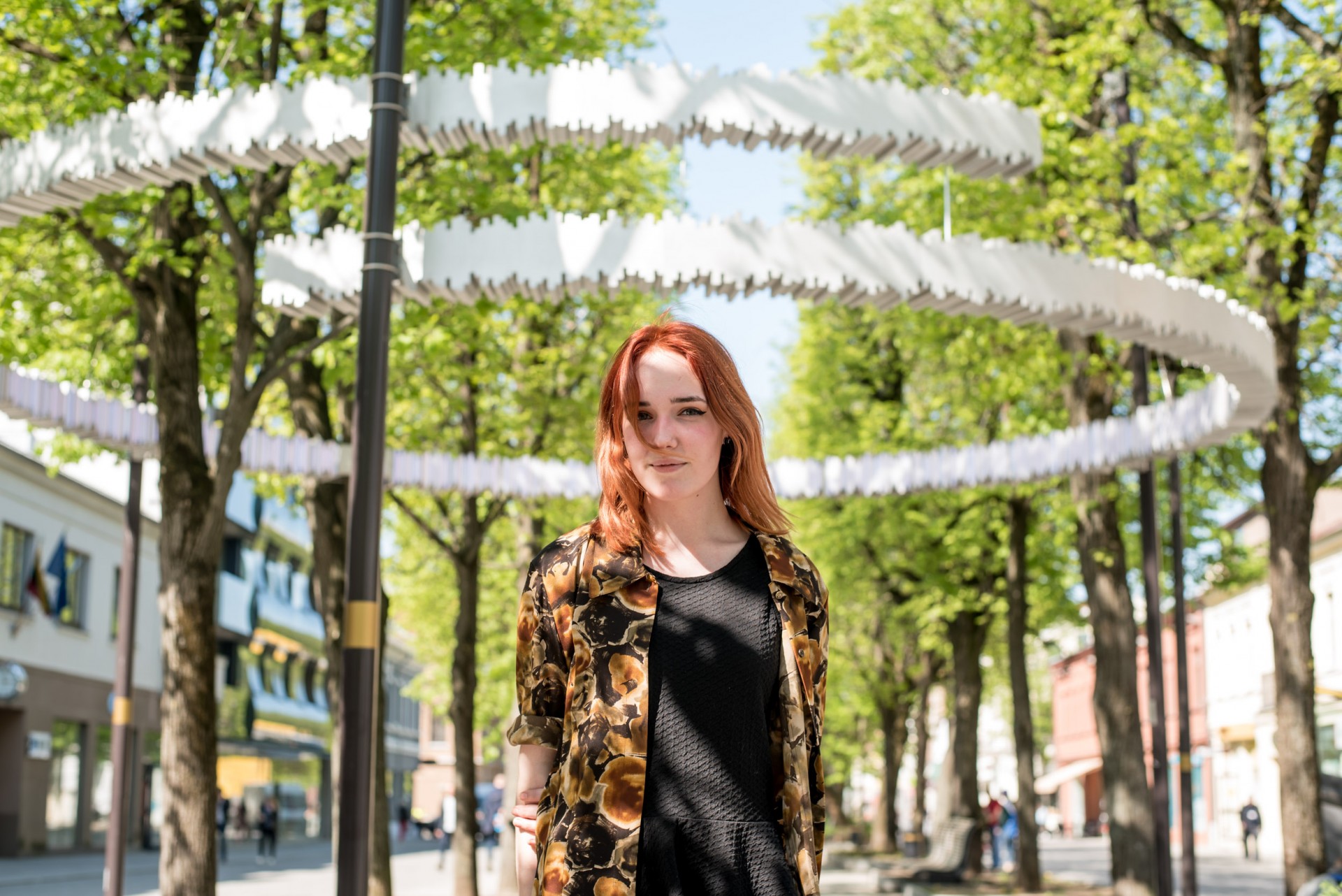 Pasaulio lietuvių jaunimo sąjungos valdybos narė Indrė Aleksandravičiūtė.