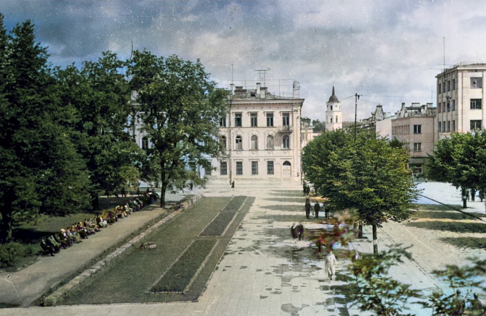 Vilniaus Gedimino prospektas. Laikas ir autorius nežinomi.