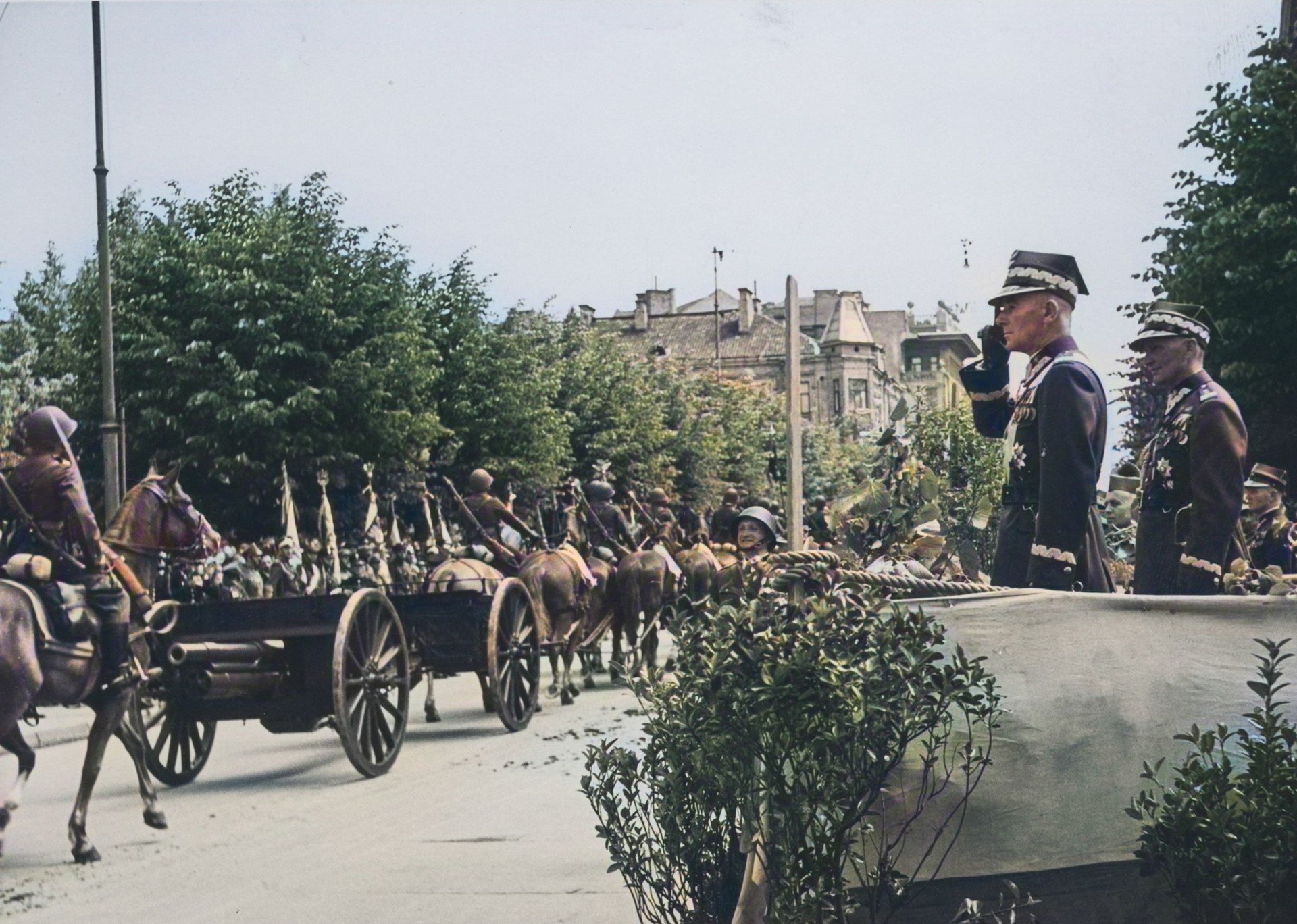 Vilnius 1938 m., miestą valdant Lenkijai. Kairėje matyti vešlios dabartinio Gedimino prospekto liepos greta Lukiškių aikštės. ©Nacionalinis Lenkijos Archyvas