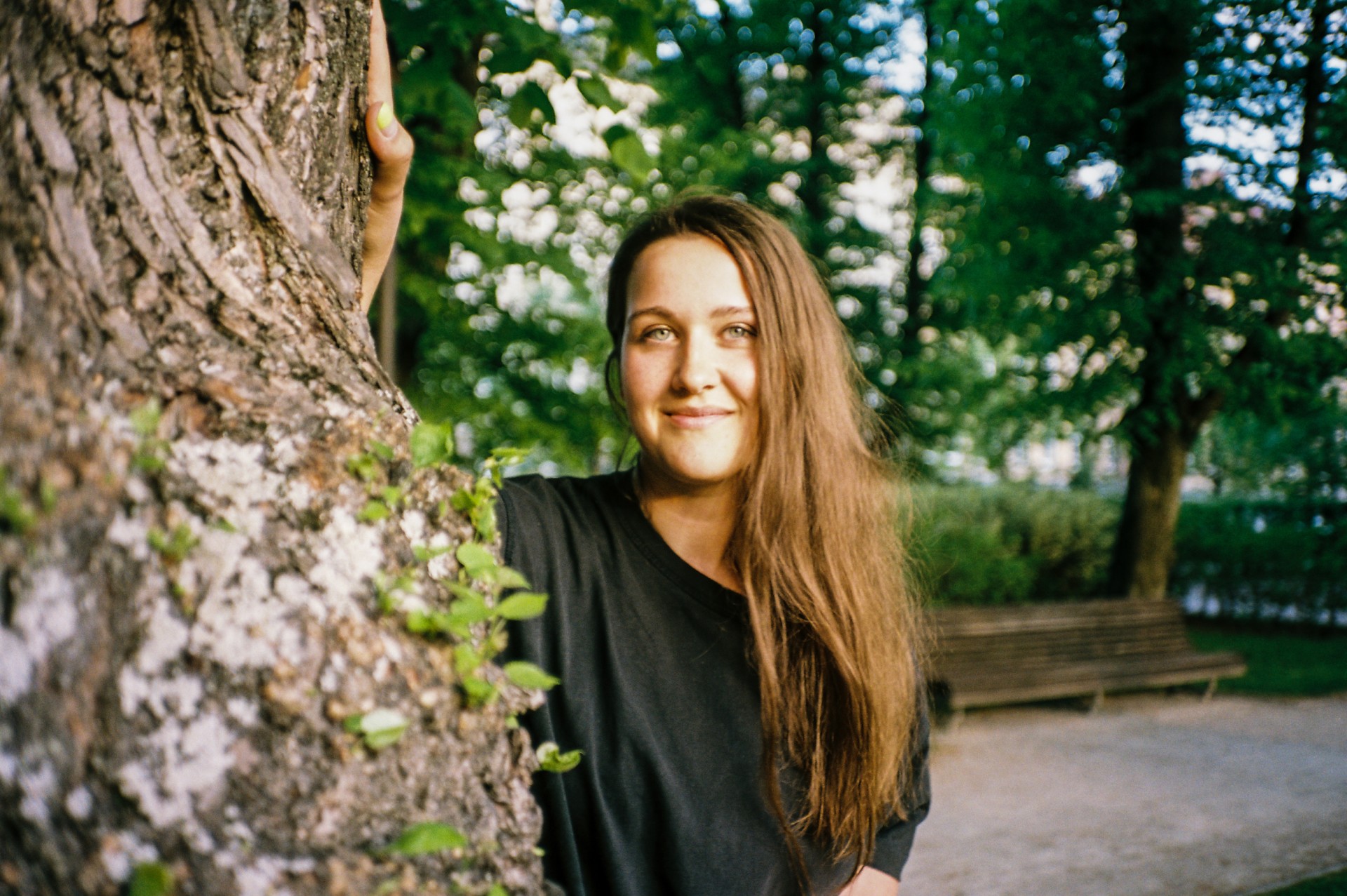 Dokumentalistė Elena Reimerytė Vilniuje, Lukiškių aikštėje. ©Karolis Vyšniauskas