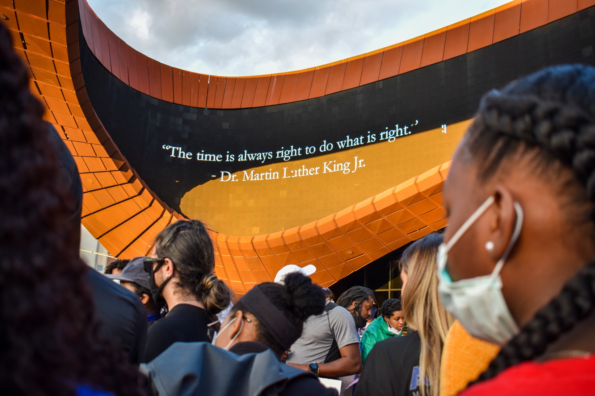 „Padaryti tinkamą dalyką laikas visada yra tinkamas“ – nužudyto juodųjų teisių aktyvisto Martino Lutherio Kingo citata. ©Indrė Kiršaitė