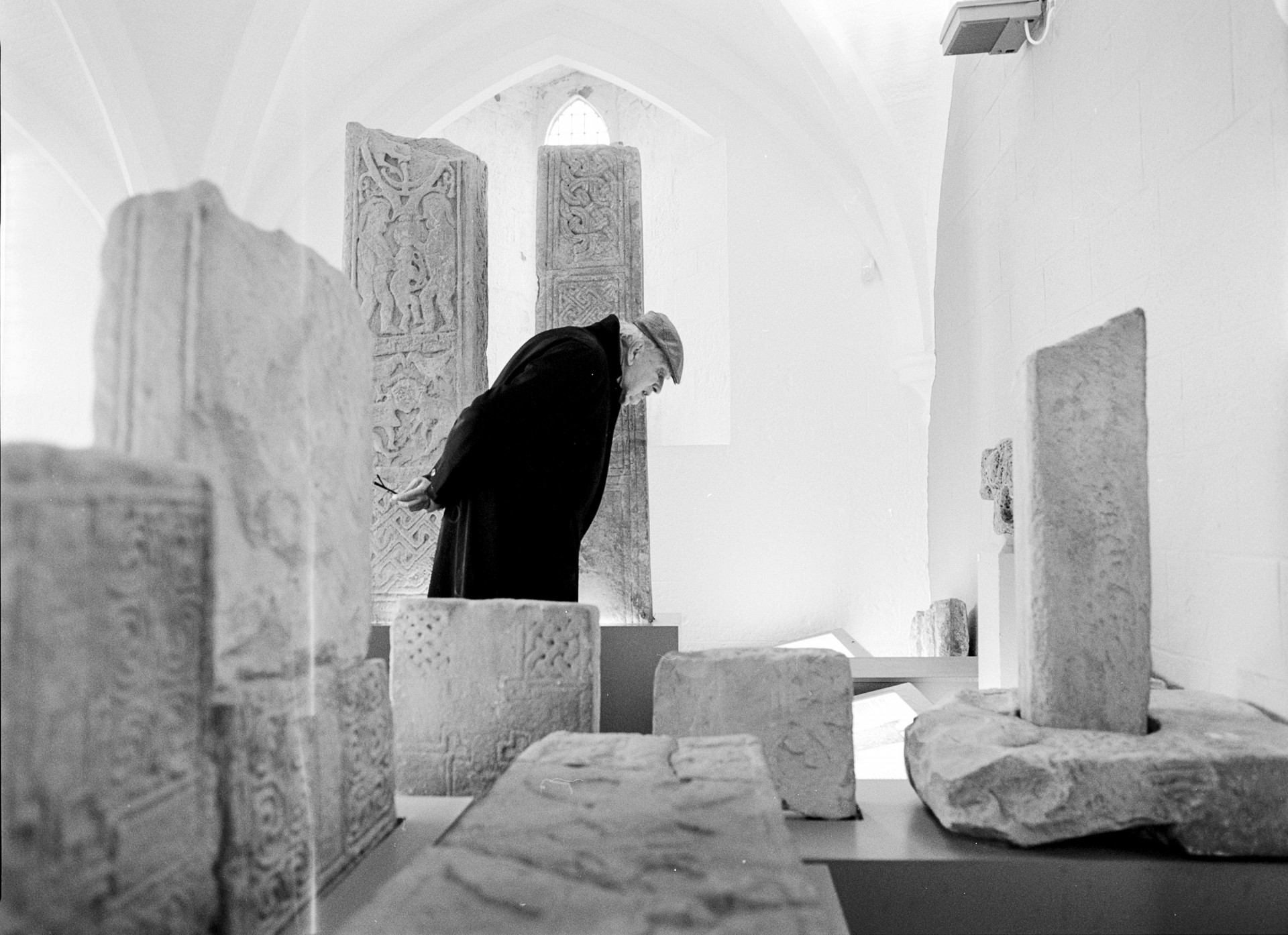 Tomas Venclova St Andrews mieste Škotijoje 2019-ųjų spalį. ©Artūras Morozovas