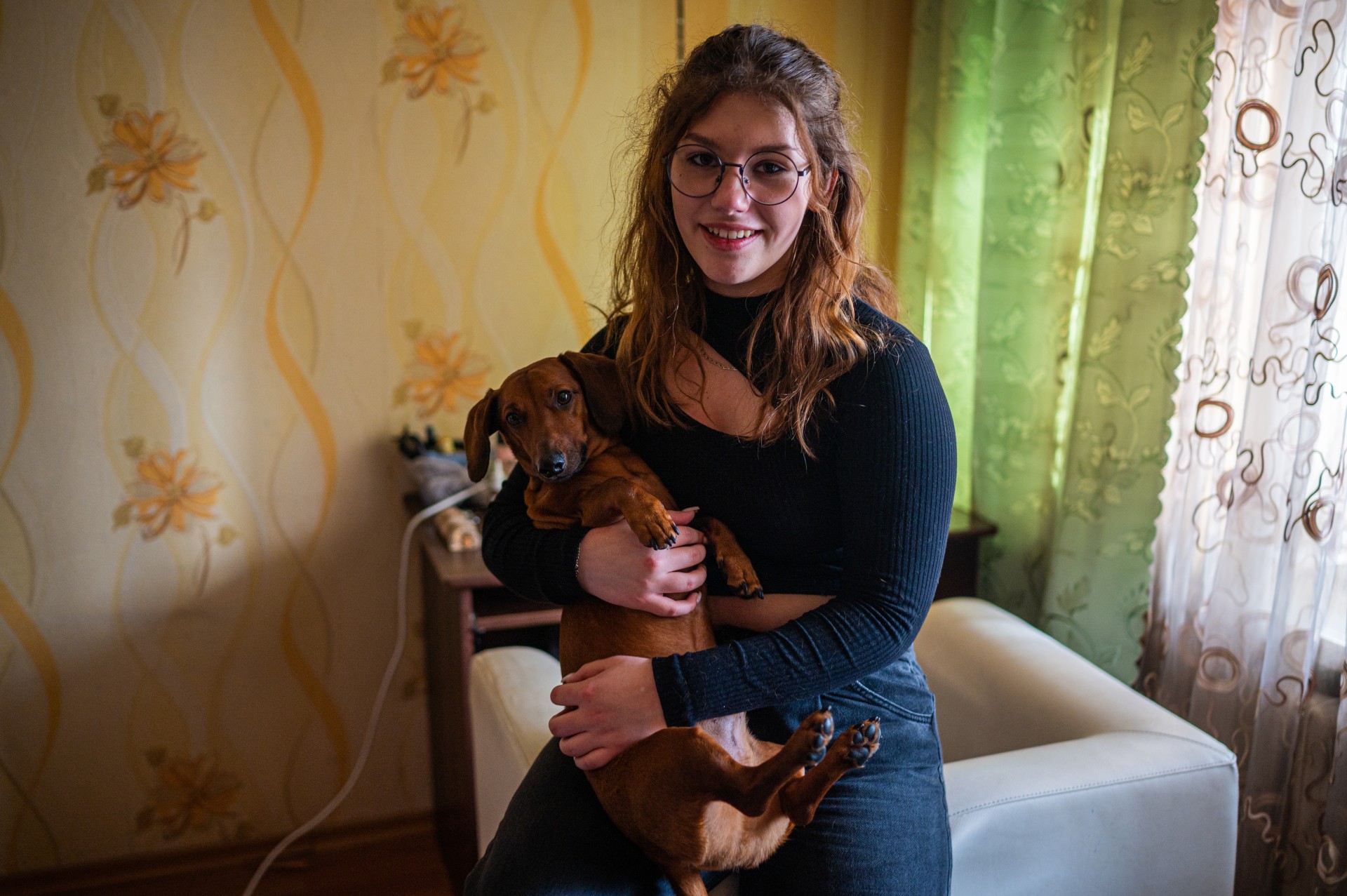 Sofija ir Snupis namuose Kyjive ©Denis Vėjas