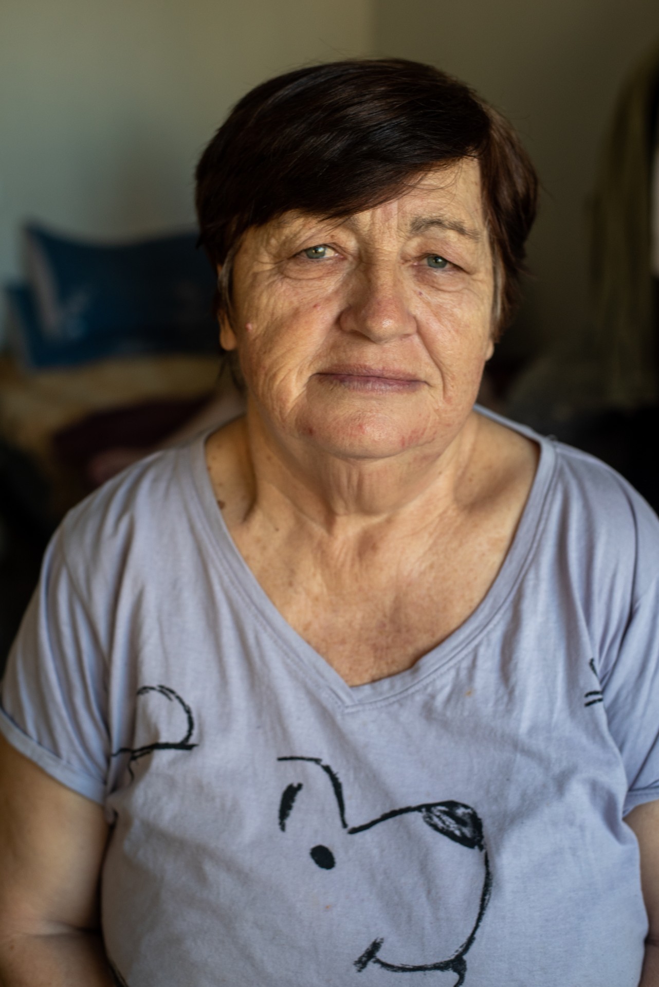 Močiutė Liubov laikinuose namuose Vilniuje ©Berta Tilmantaitė