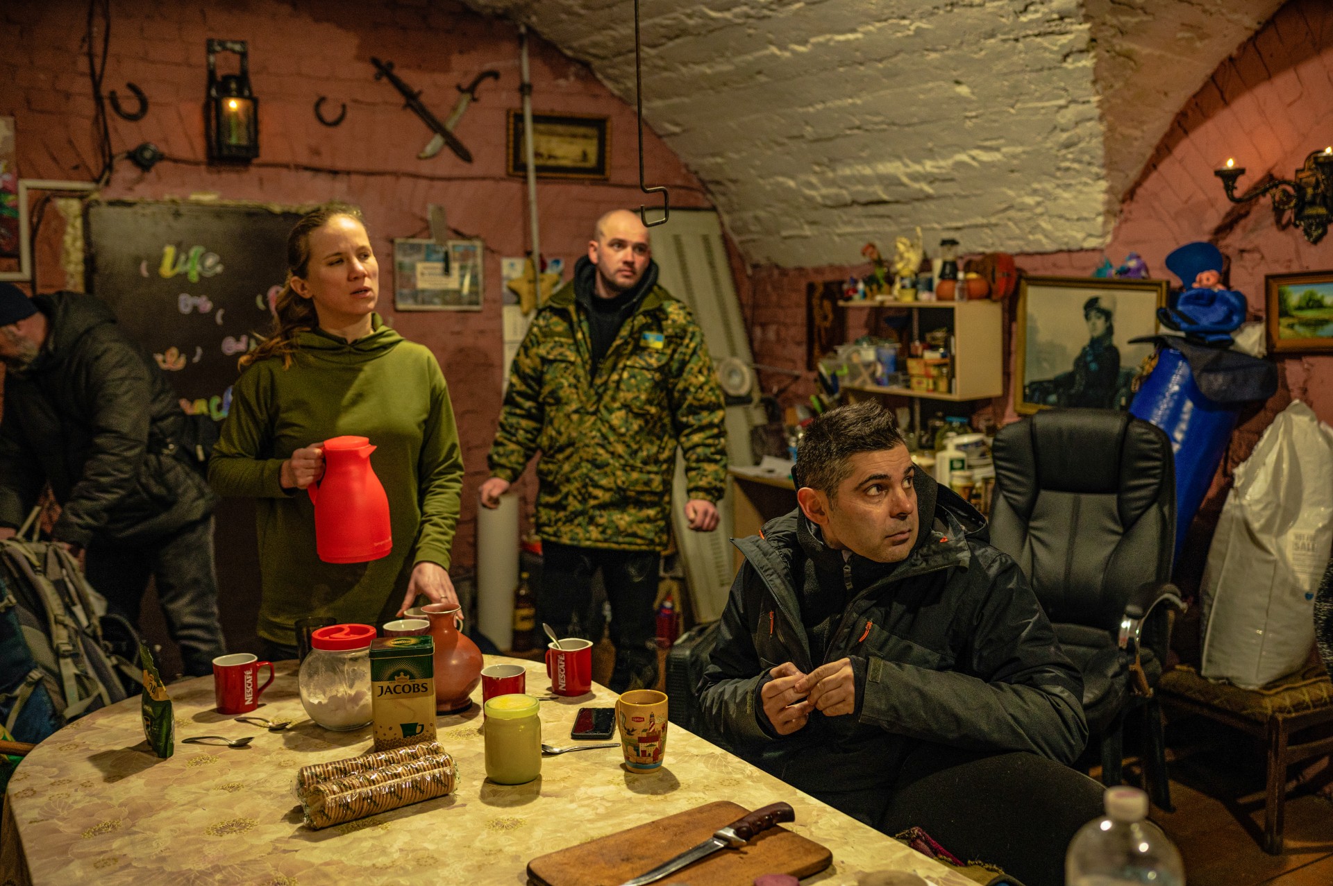 Savanoriai Marija ir Andrijus, dešinėje – Marco. ©Denis Vėjas