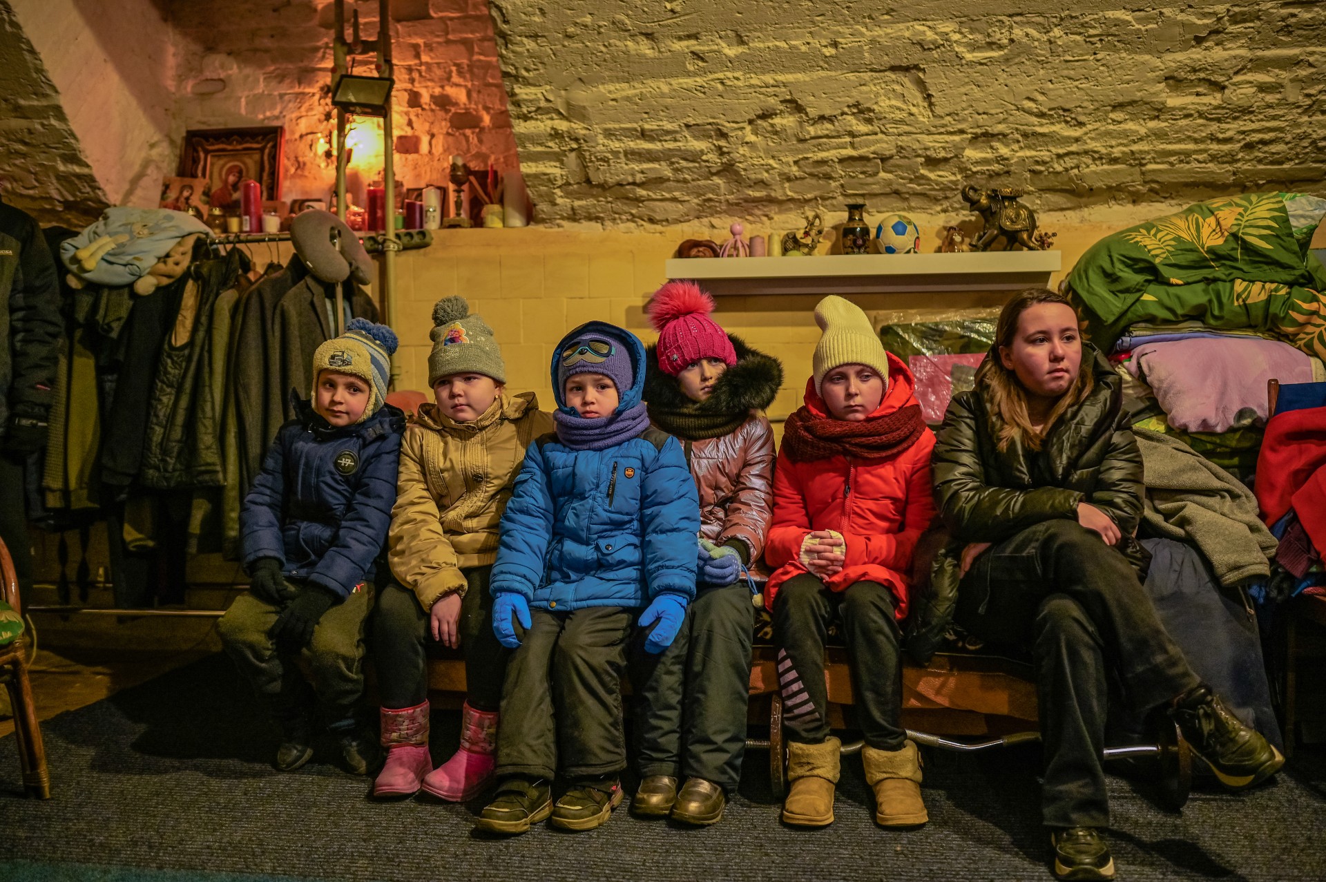 Rūsyje vaikai laukia pasirodymo. ©Denis Vėjas