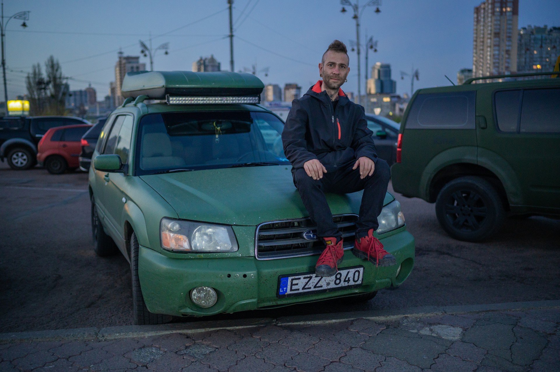 Paskutinis vakaras Kyjive, laukiant traukinio į Lvivą. ©Sigitas Malinauskas