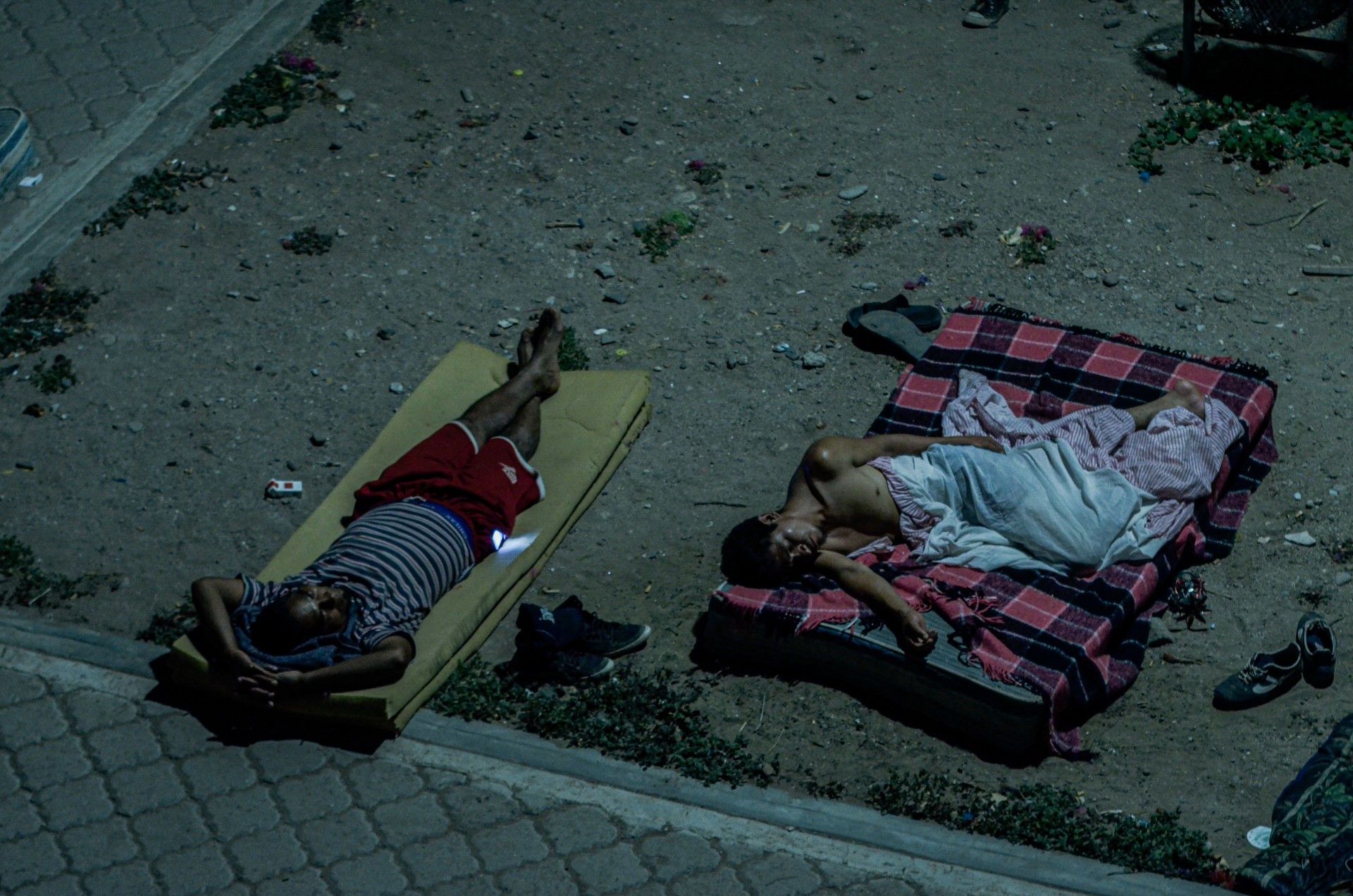 Naktis migrantų prieglaudoje „Hermanos en el Camino“. Istepekas, Oachakos valstija, 2015 m.