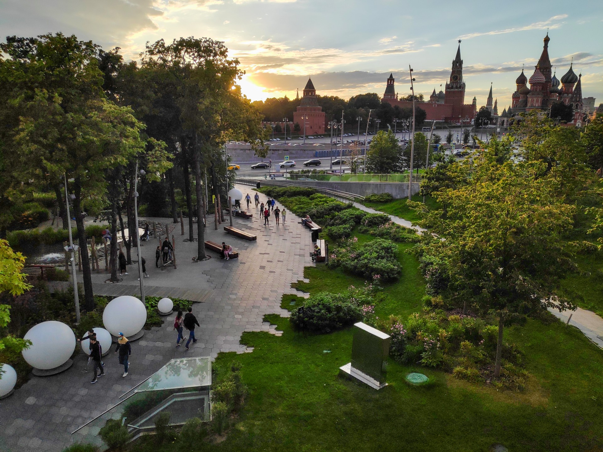 Zariadje parkas. Maskva, 2021 m. Asmeninio archyvo nuotrauka.