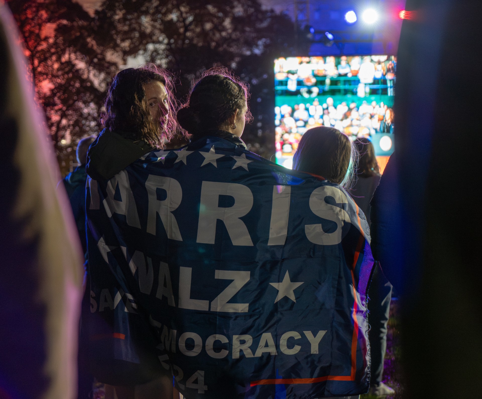 Į Harris mitingą Ist Lansinge rinkosi kandidatę palaikantys rinkėjai. ©Audra Skuodaitė