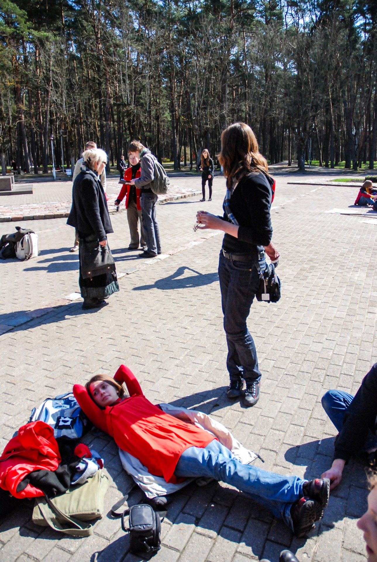 Protestuotojai Laisvės angelo aikštėje. ©Douglas Green