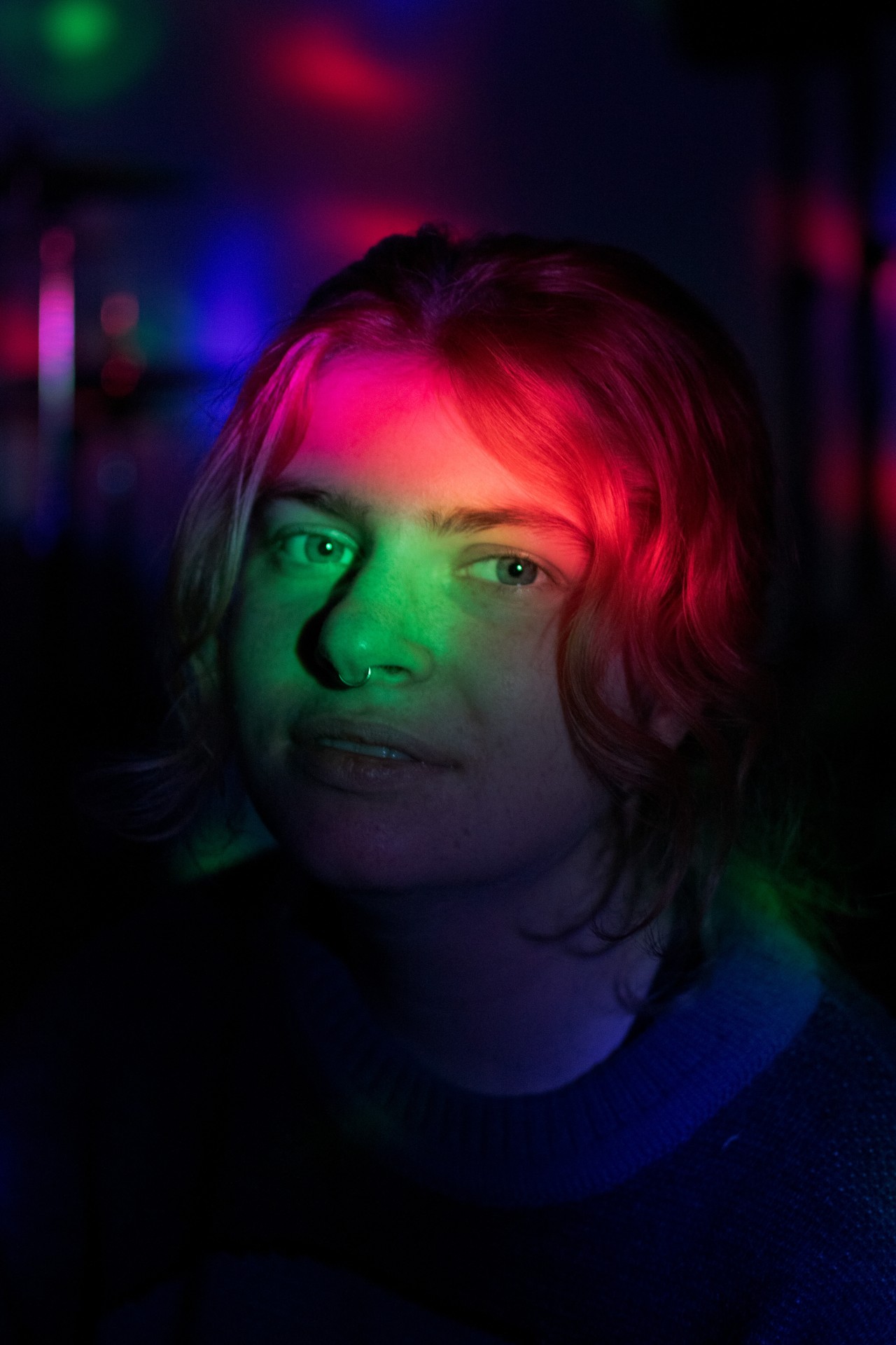 „Morėsakys“ bosistė Veronika Gorbunova grupės studijoje. ©Julija Stankevičiūtė