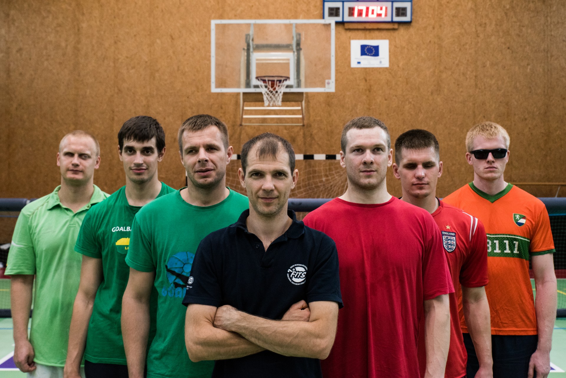 Nerijus Montvydas, Mantas Brazauskis, Genrikas Pavliukianecas, treneris Karolis Levickis, Mantas Panovas, Mindaugas Suchovejus, Justas Pažarauskas. ©Karolis Pilypas Liutkevičius