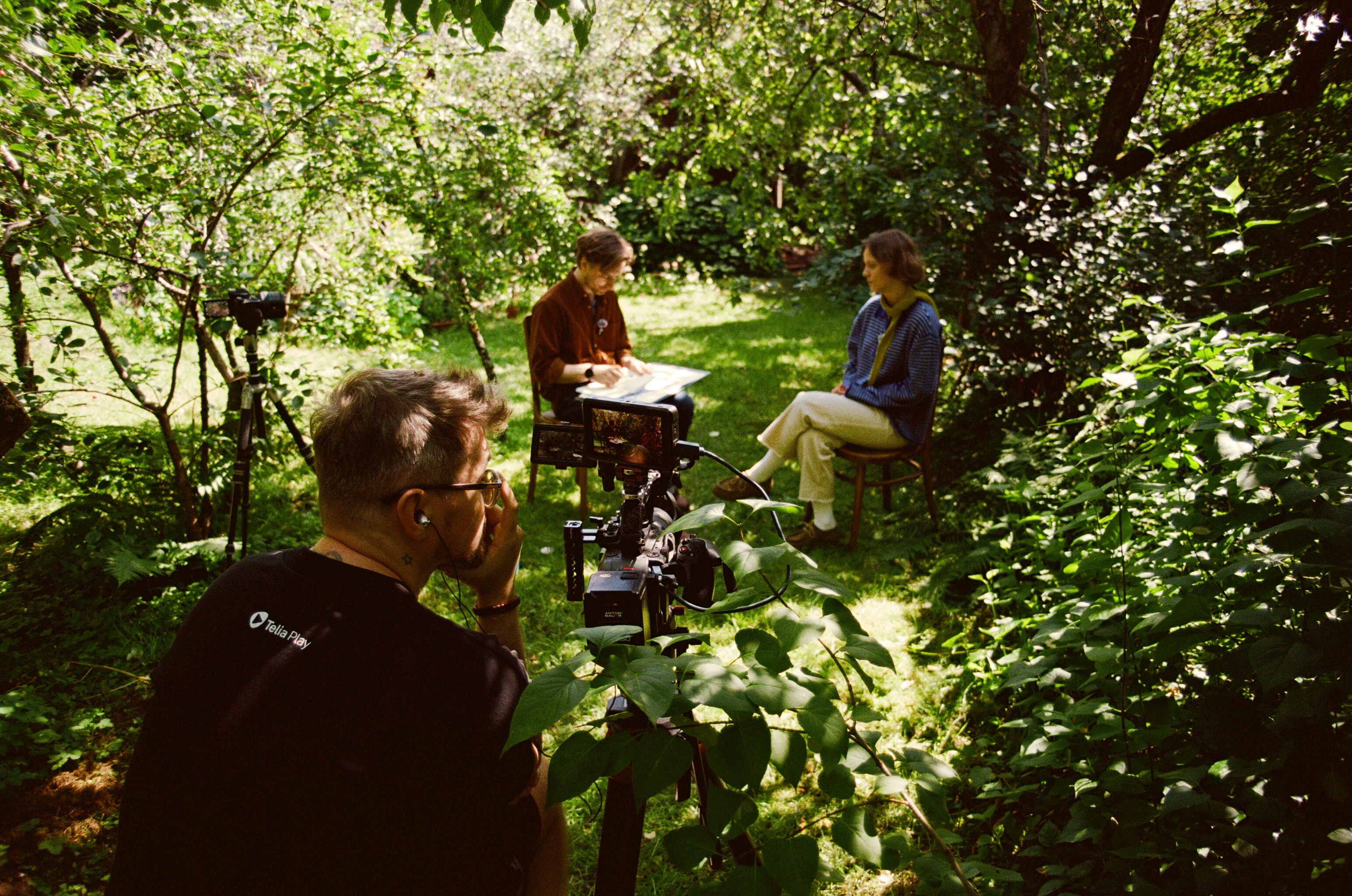 Mindaugas Drigotas, Karolis Vyšniauskas, Liucė, videointerviu Vilniuje liepą. ©Justė Urbonavičiūtė