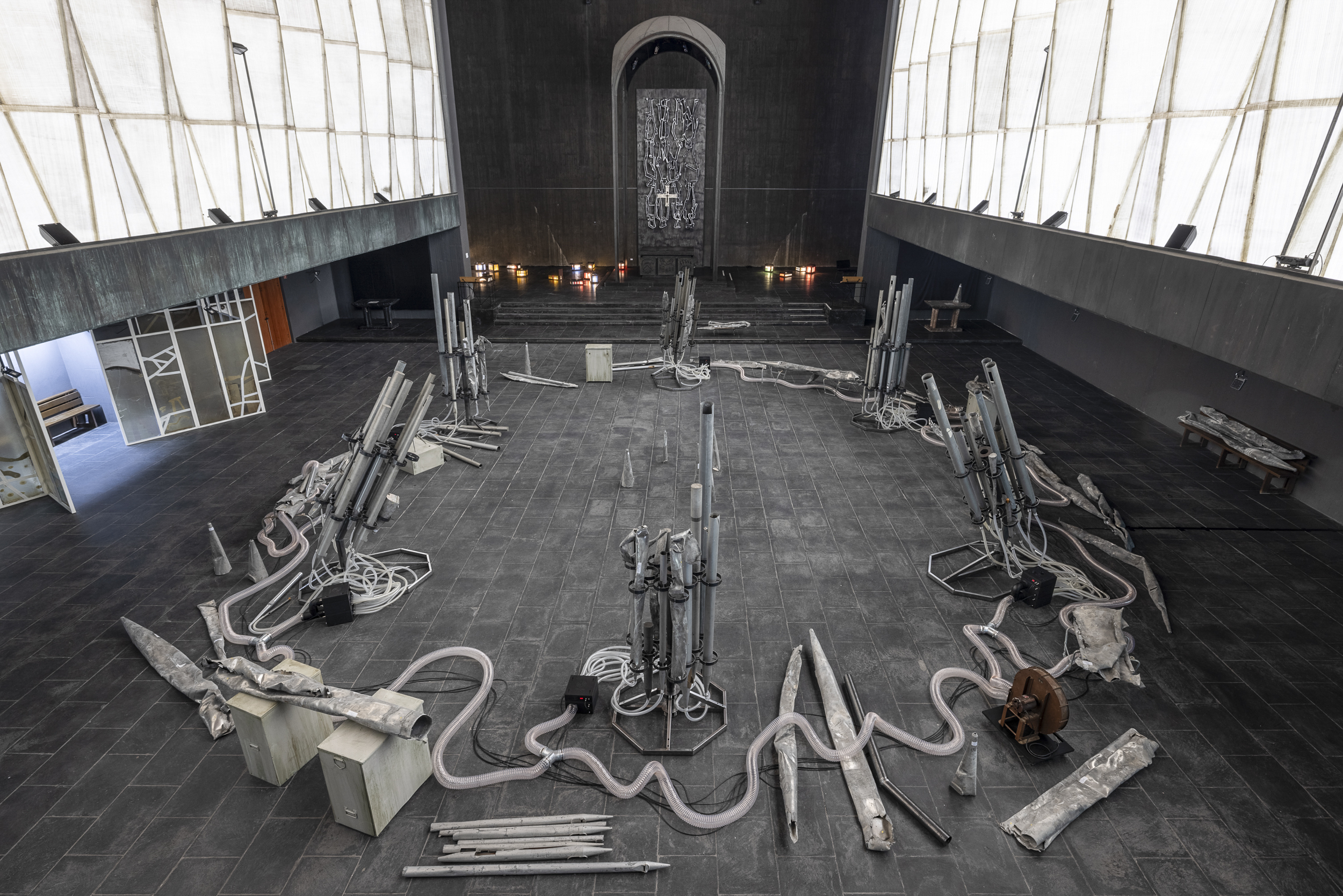 Abbas Zahedi „Ouranophobia 47051“ (2026). ©Ivan Erofeev / Manifesta 16 Ruhr