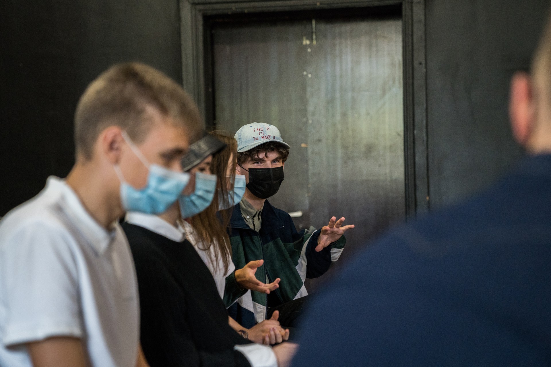 Šakių „Žiburio“ gimnazijos žurnalistikos klubo nariai finaliniame susitikime Vilniuje. ©Mindaugas Drigotas