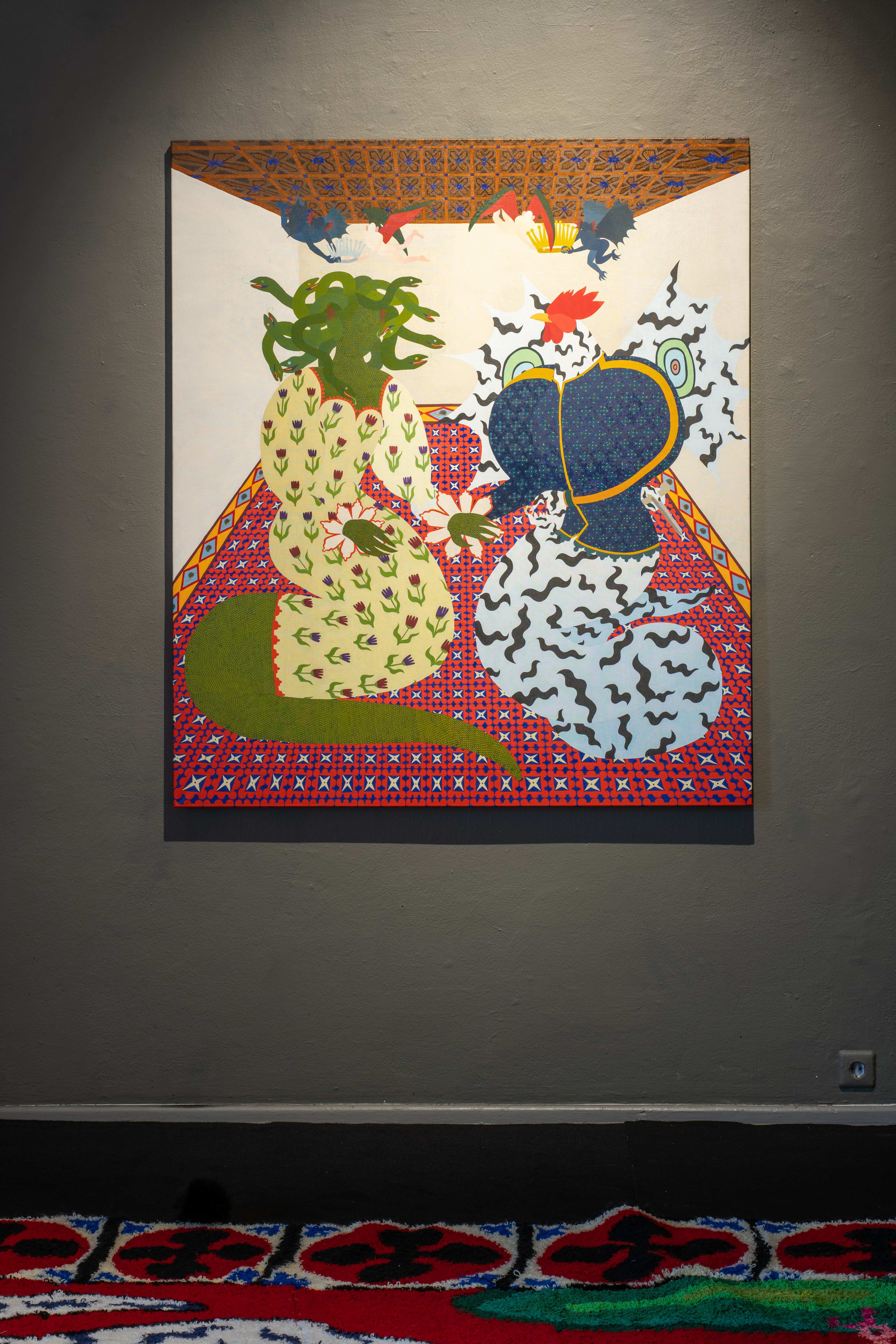 Monika Radžiūnaitė „Nerizikuosi, tai ir šampano negausi“ (2025). ©Jonas Balsevičius. Menininkės ir galerijos „Vartai“ sutikimu.