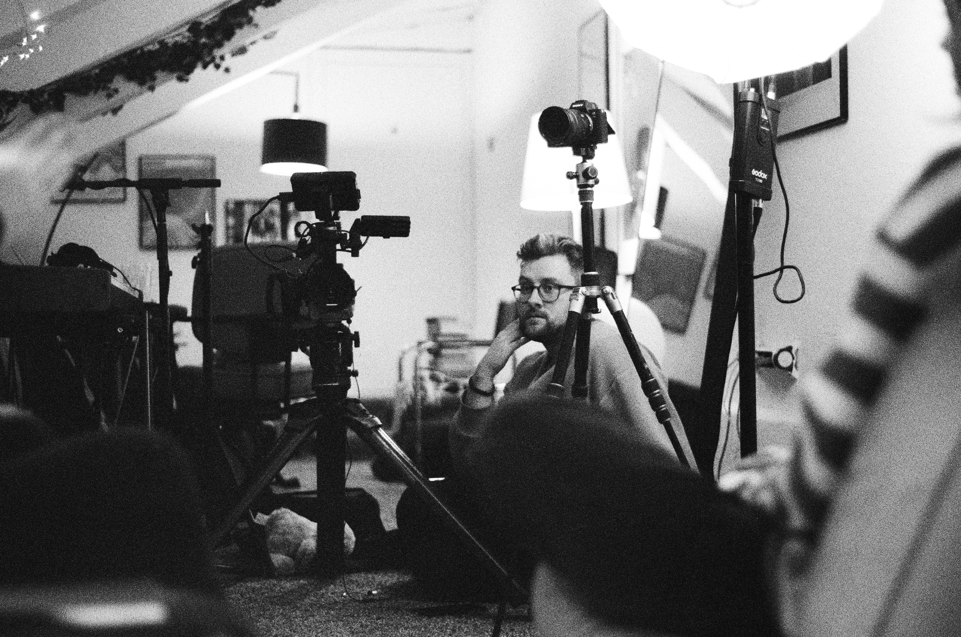 Videografas Mindaugas Drigotas, interviu operatorius ir montažo režisierius. ©Justė Urbonavičiūtė