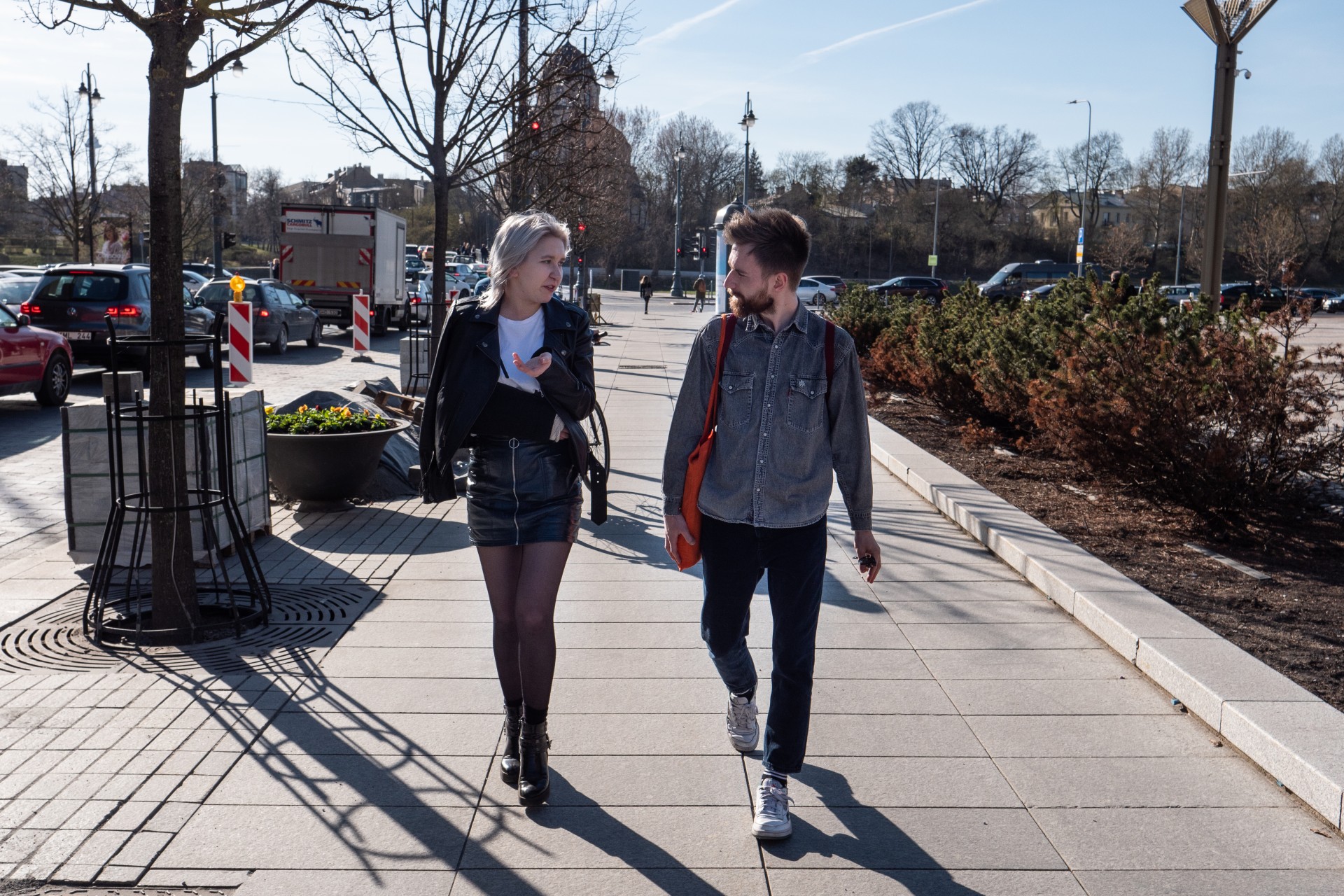 Kino publicistė Marija Šilkūnaitė ir žurnalistas Karolis Vyšniauskas Vilniuje ©Severina Venckutė