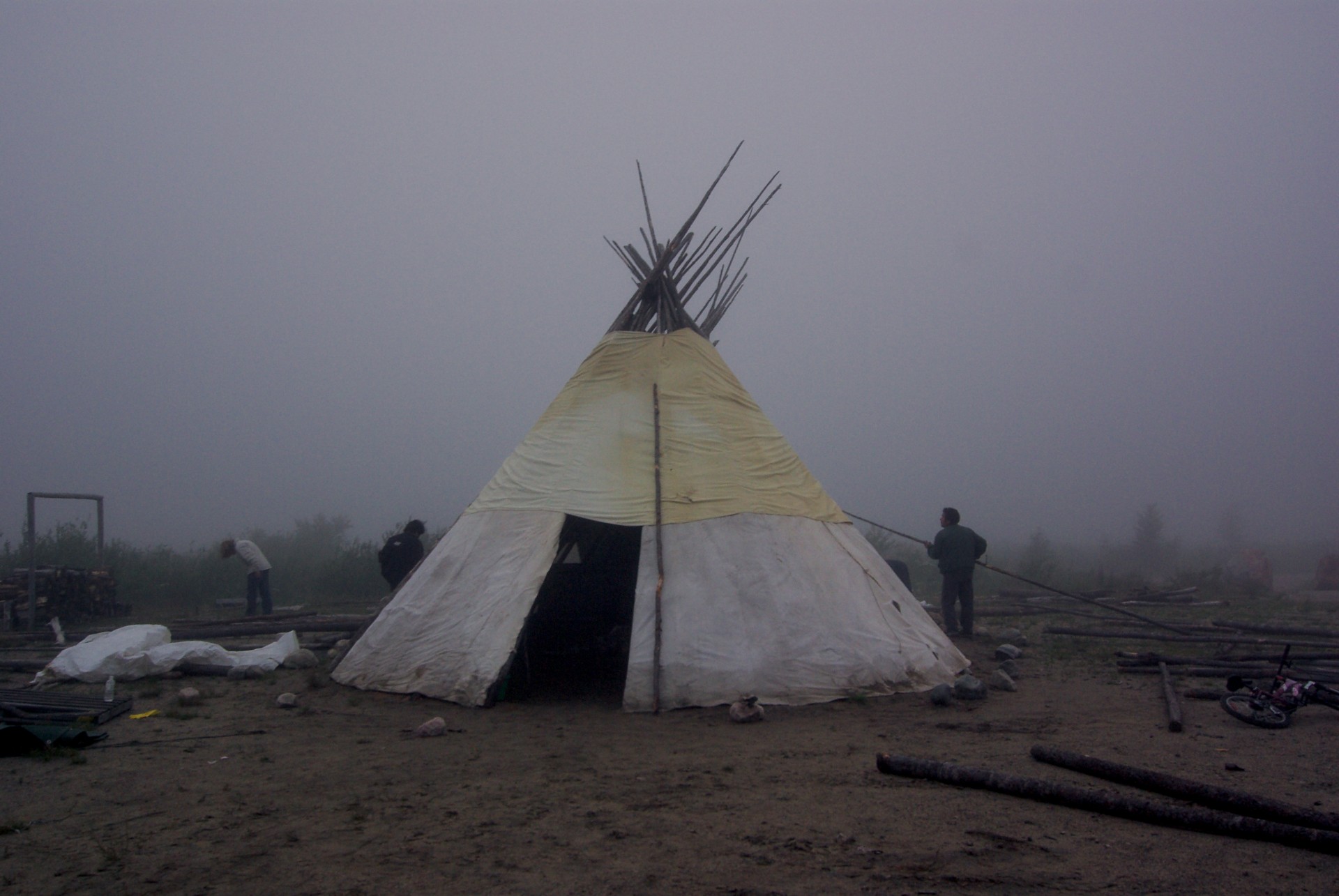 Miichiwaahp (tipis – liet.) Wemindji Cree bendruomenėje Kanadoje. ©Ieva Paberžytė