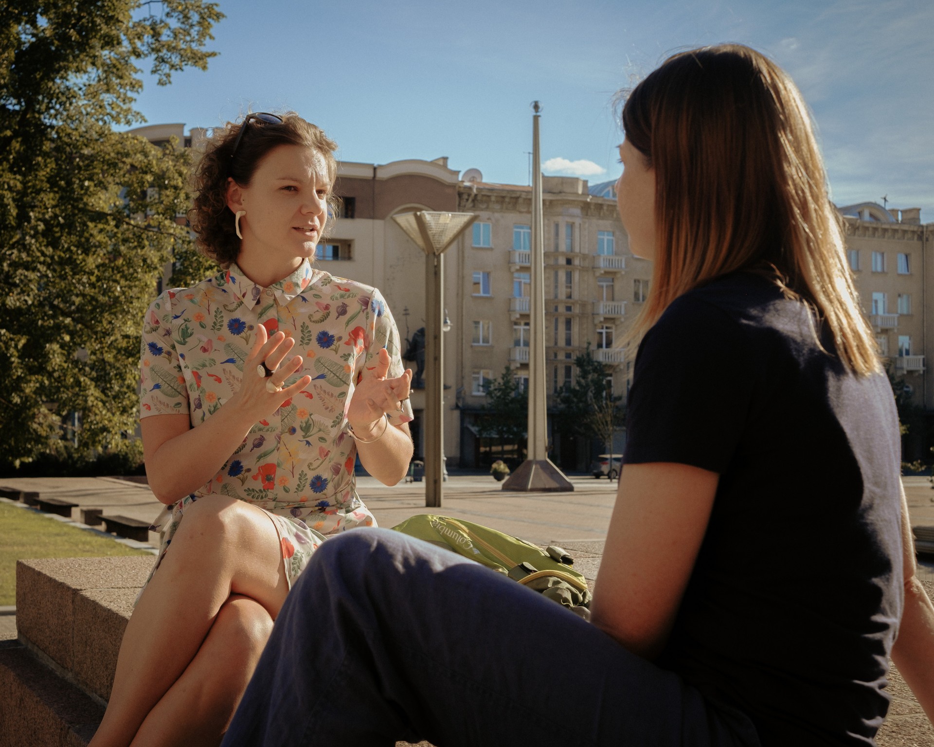 Žurnalistė Berta Tilmantaitė ir antropologė dr. Ieva Paberžytė. ©Kęstutis Žilionis