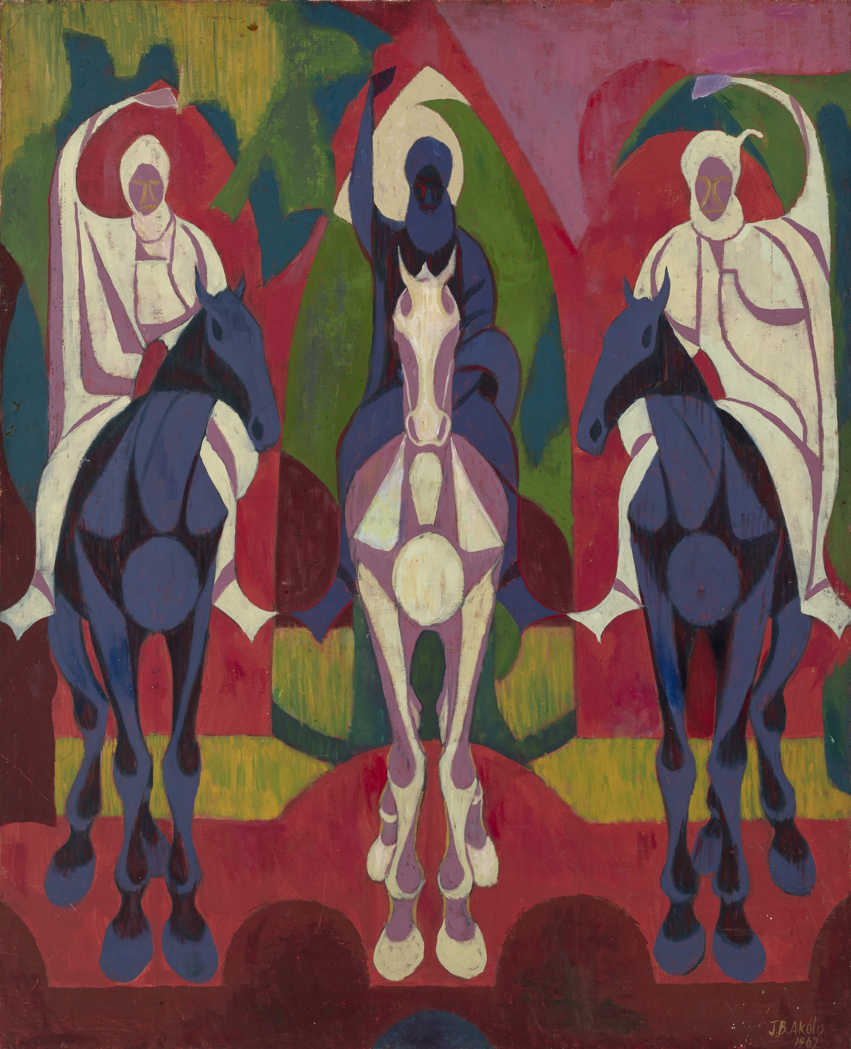 Jimo Akolo „Fulani raiteliai“ (1962). ©Visos teisės saugomos. Bristolio muziejus ir meno galerija